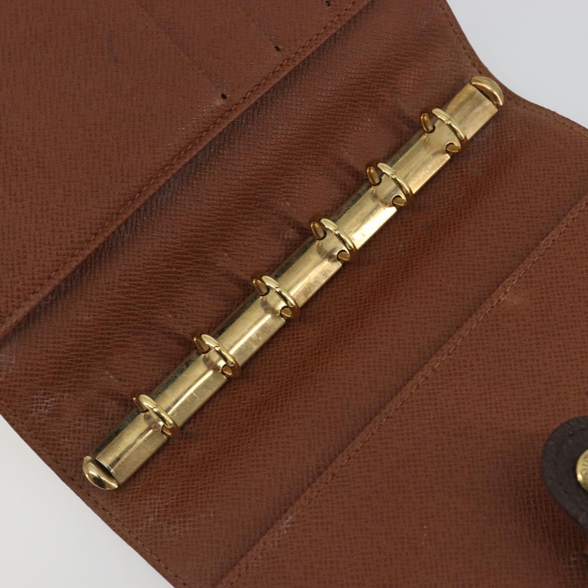 LOUIS VUITTON Monogram Agenda PM Day Planner Cover R20005 LV Auth BA14537