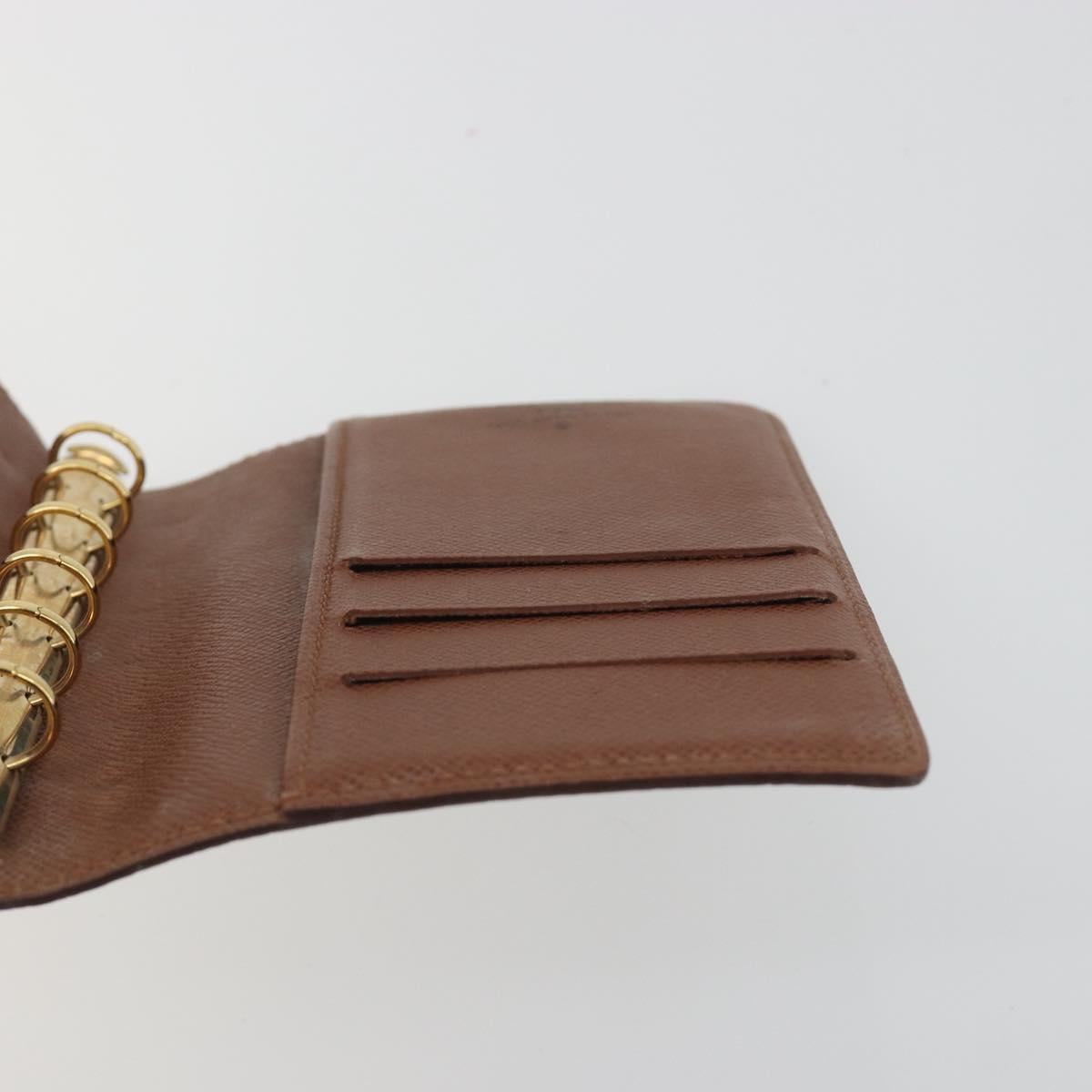 LOUIS VUITTON Monogram Agenda PM Day Planner Cover R20005 LV Auth BA14537