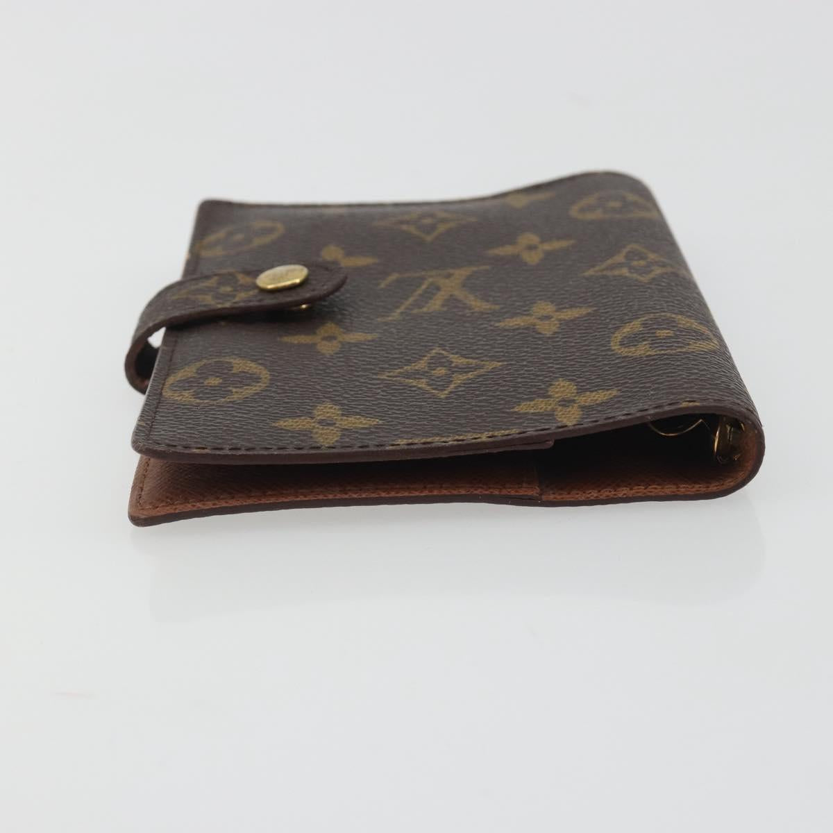 LOUIS VUITTON Monogram Agenda PM Day Planner Cover R20005 LV Auth BA14537