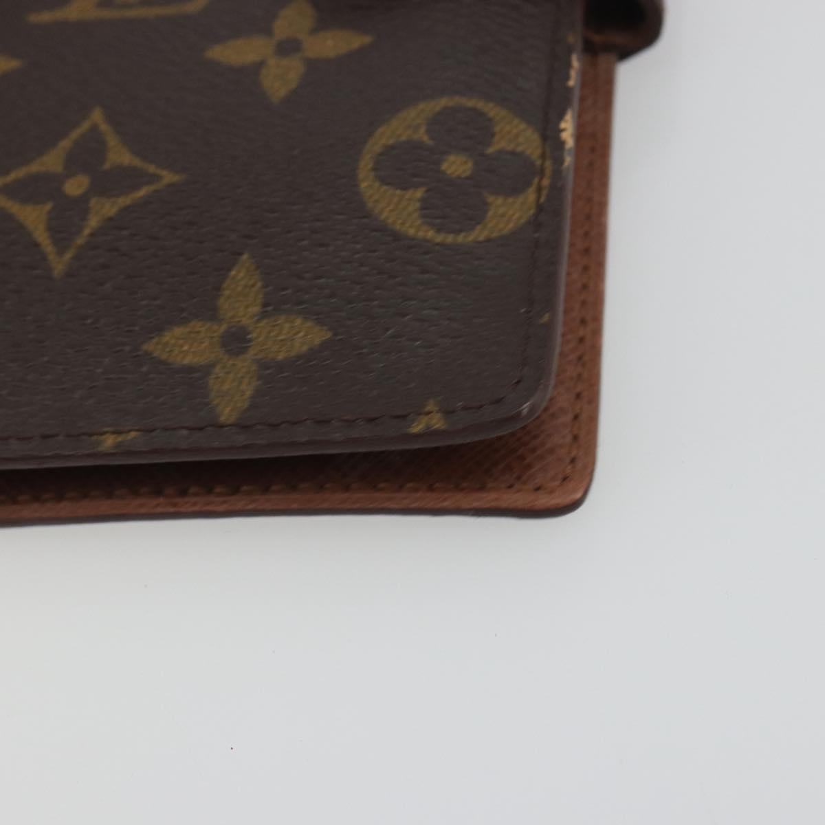 LOUIS VUITTON Monogram Agenda PM Day Planner Cover R20005 LV Auth BA14537