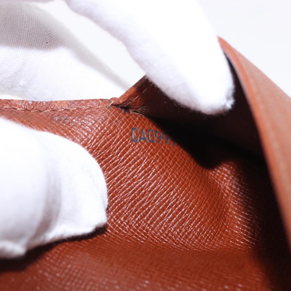 LOUIS VUITTON Monogram Agenda Poche Note Cover R20503 LV Auth BA14538