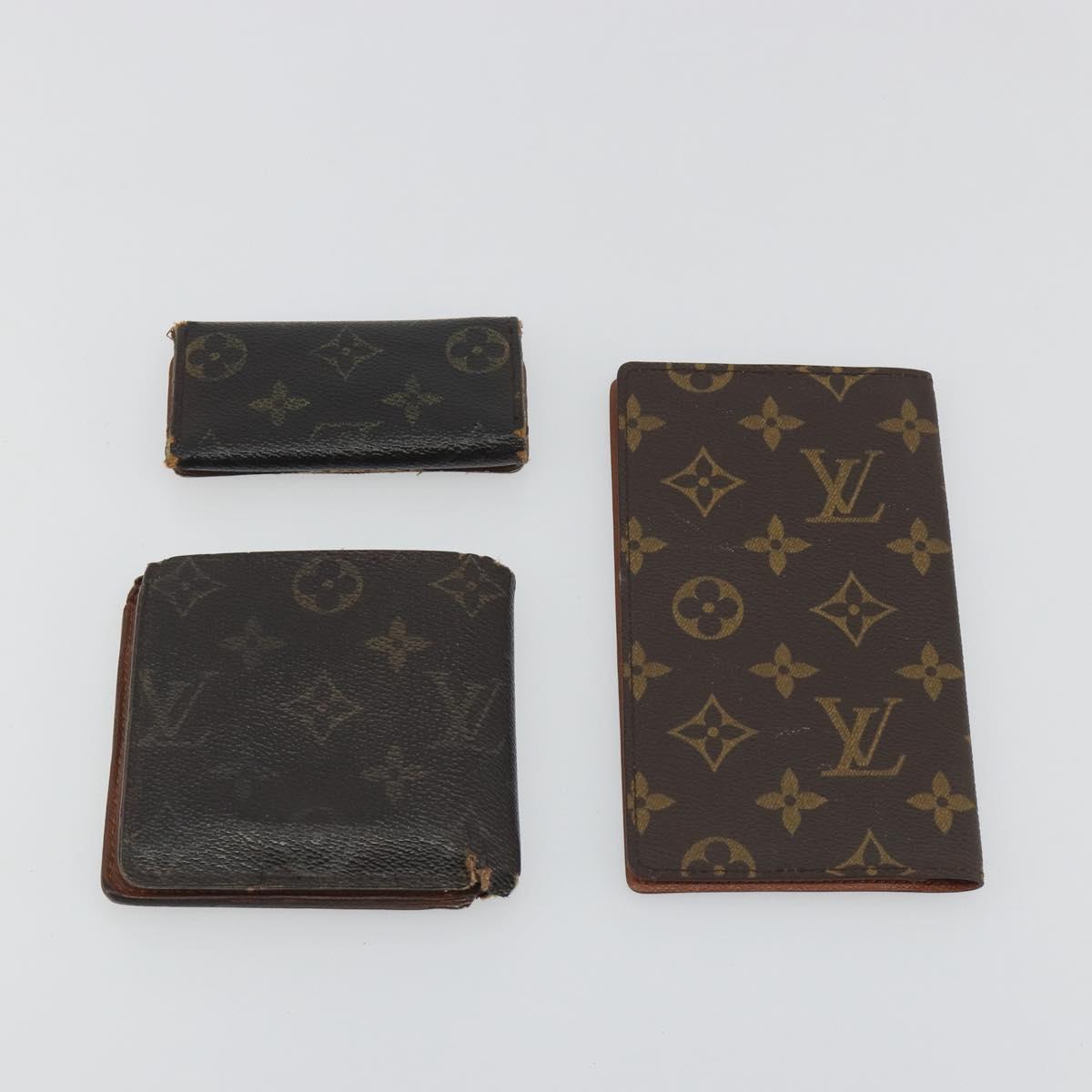 LOUIS VUITTON Monogram Wallet Small Items 6 Set LV Auth BA14543