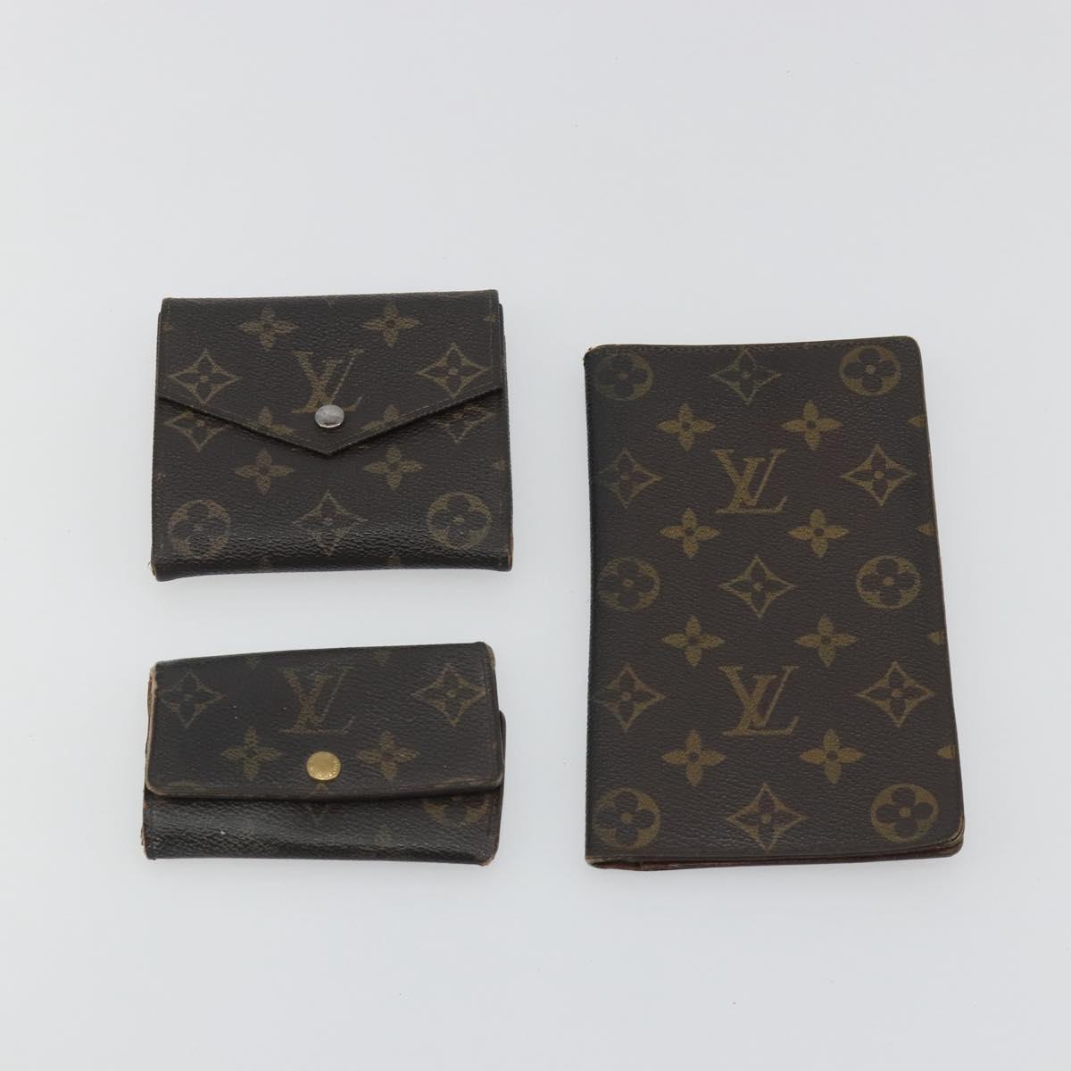 LOUIS VUITTON Monogram Wallet 6 Set LV Auth BA14544