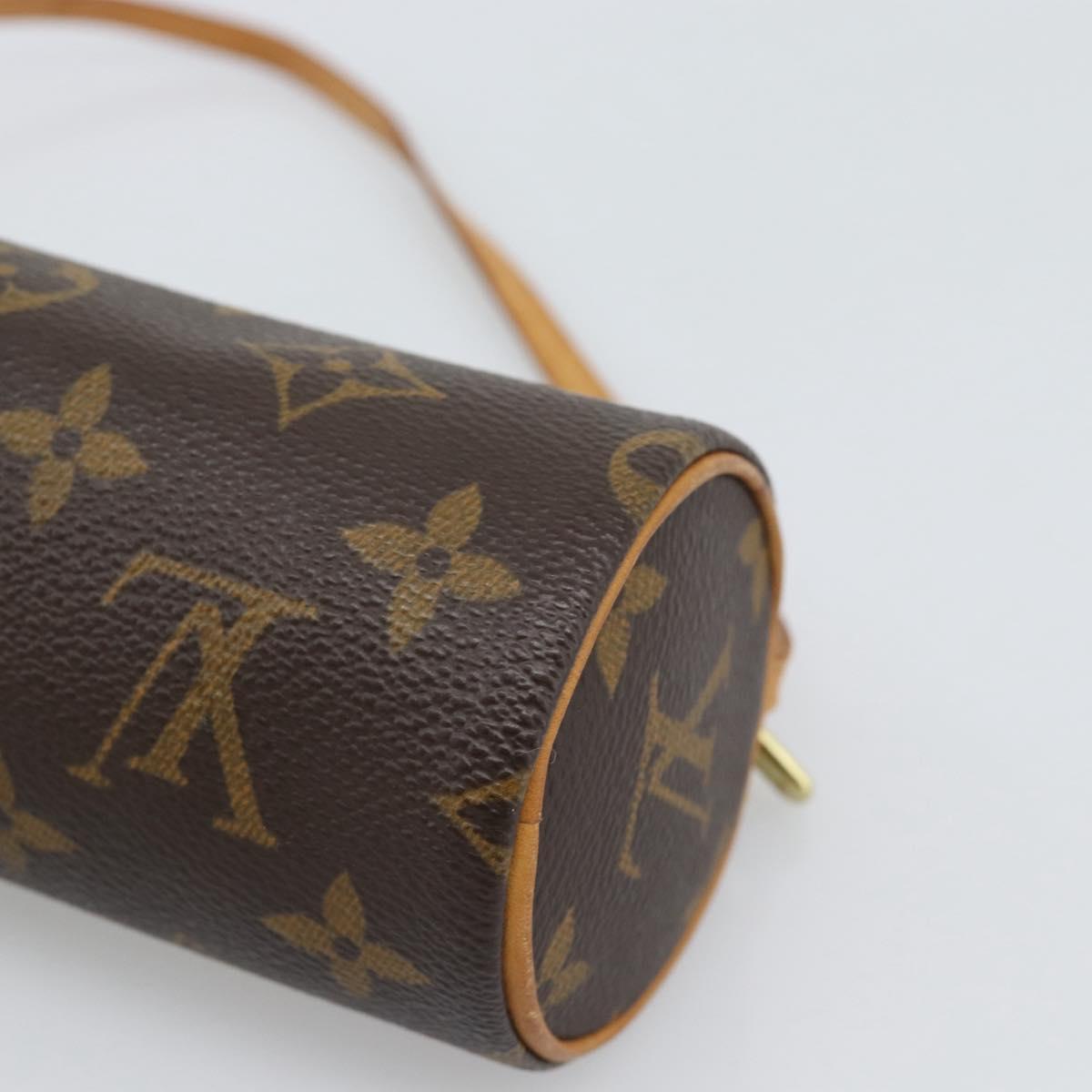 LOUIS VUITTON Monogram Papillon Pouch LV Auth BA14546