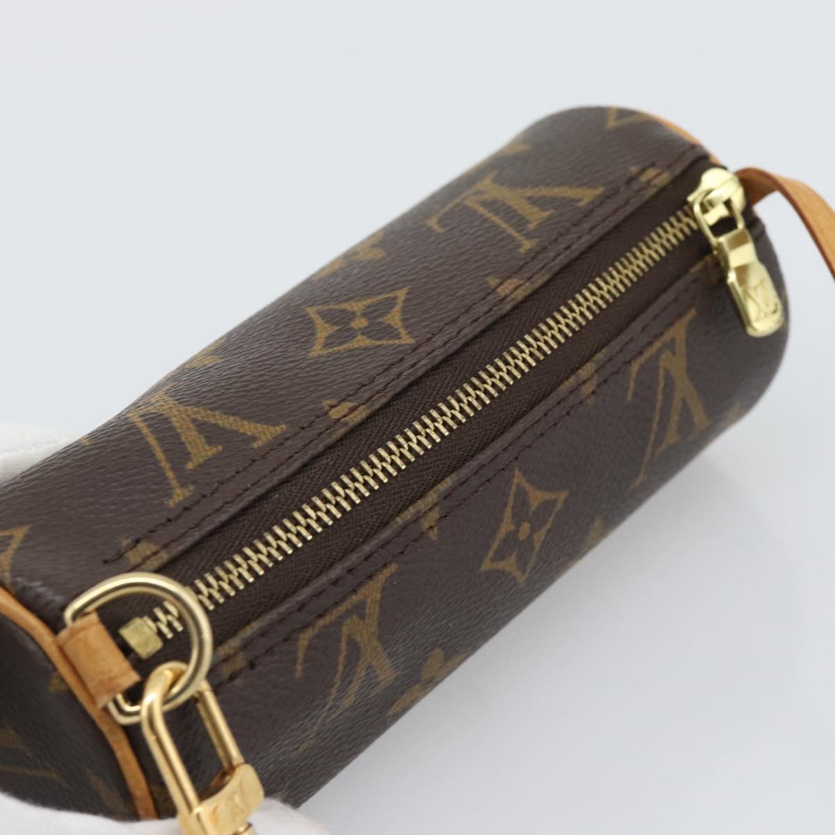 LOUIS VUITTON Monogram Papillon Pouch LV Auth BA14546