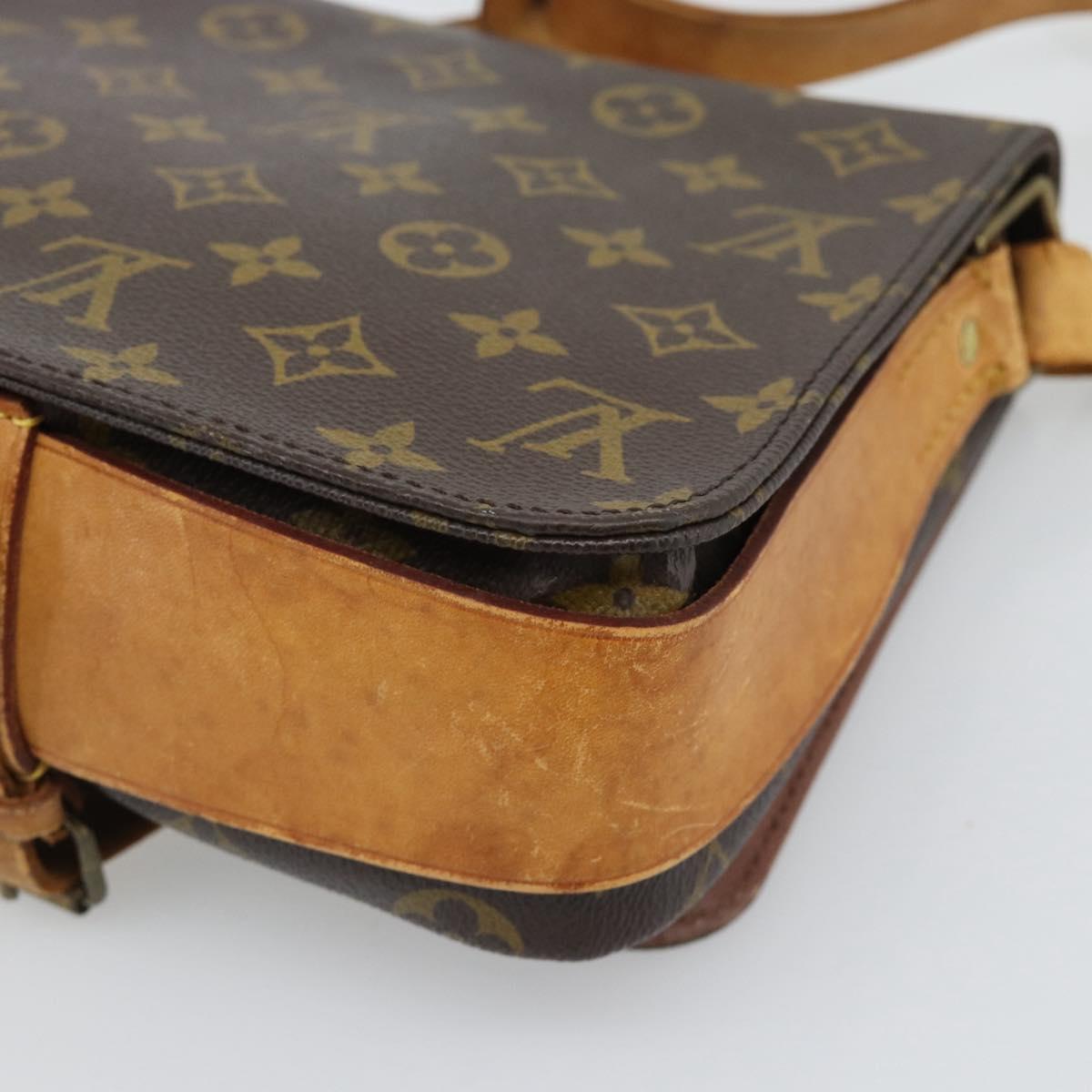 LOUIS VUITTON Monogram Cartouchiere MM Shoulder Bag M51253 LV Auth BA14550