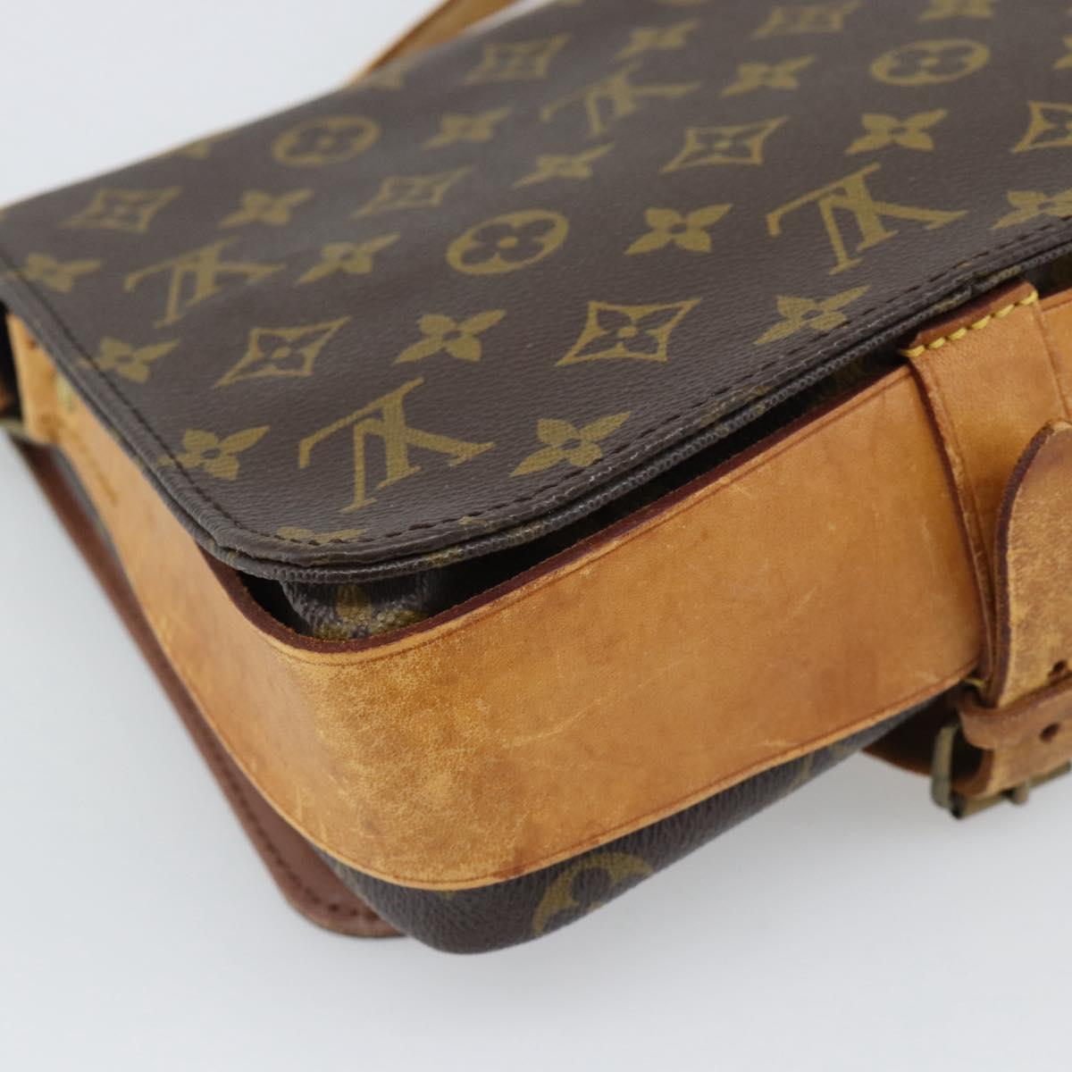 LOUIS VUITTON Monogram Cartouchiere MM Shoulder Bag M51253 LV Auth BA14550