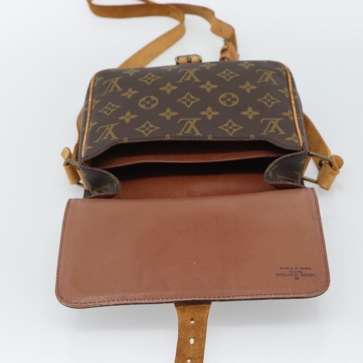 LOUIS VUITTON Monogram Cartouchiere MM Shoulder Bag M51253 LV Auth BA14550