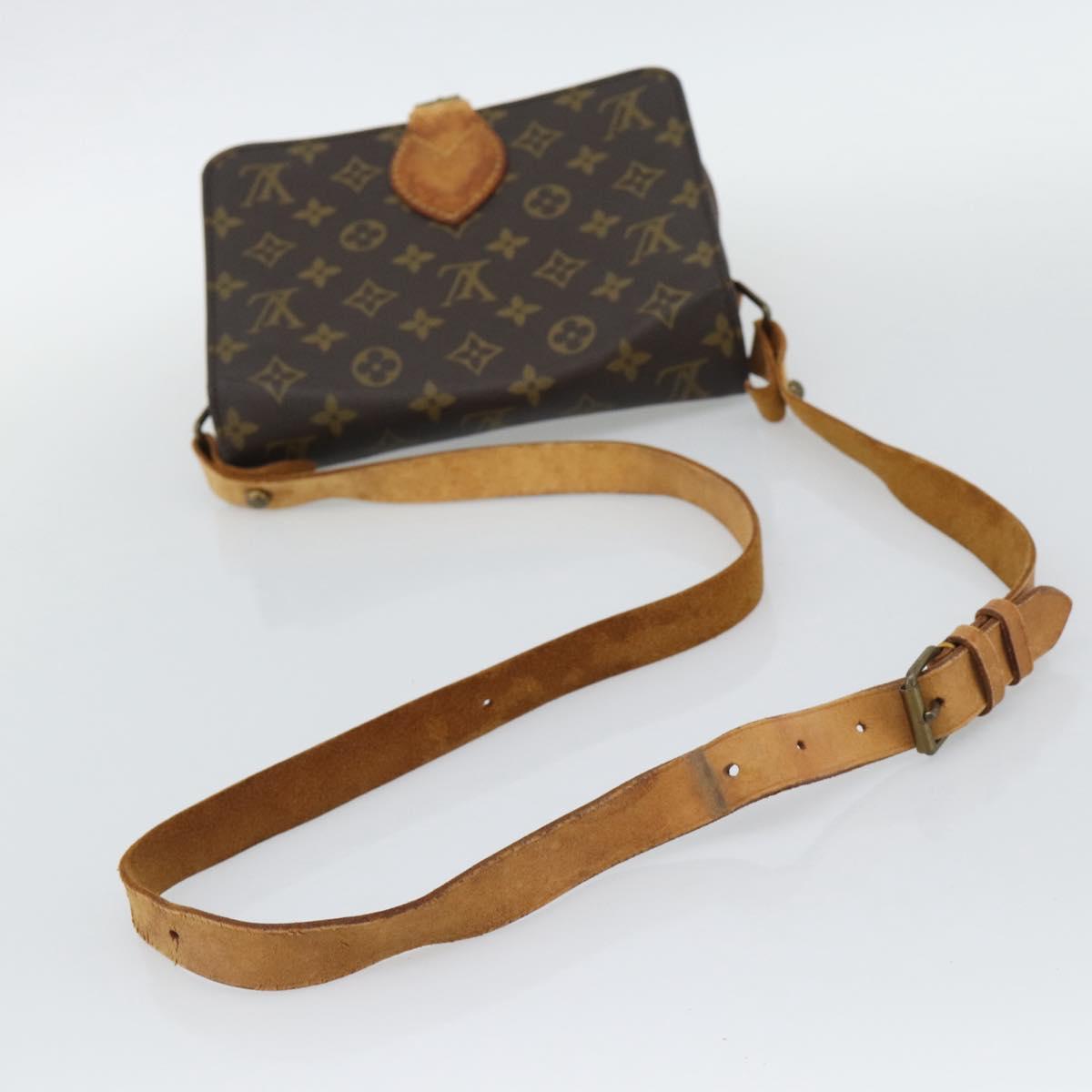 LOUIS VUITTON Monogram Cartouchiere MM Shoulder Bag M51253 LV Auth BA14550