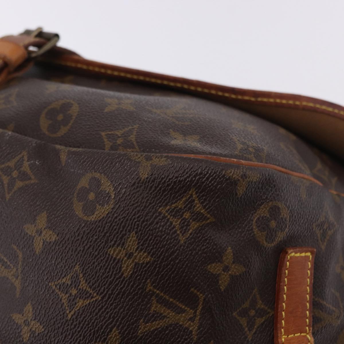 LOUIS VUITTON Monogram Saumur 35 Shoulder Bag M42254 LV Auth BA14551
