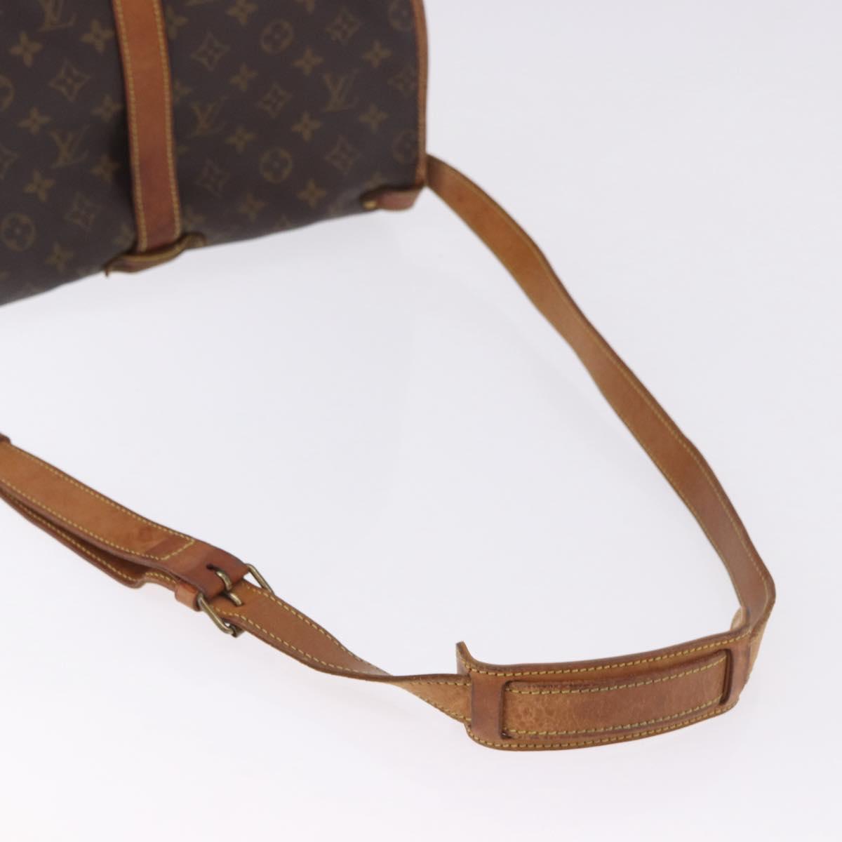 LOUIS VUITTON Monogram Saumur 35 Shoulder Bag M42254 LV Auth BA14551