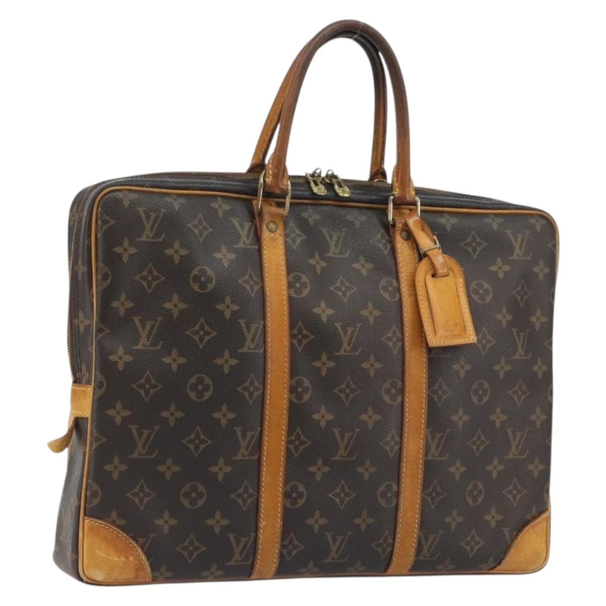 LOUIS VUITTON Monogram Porte Documents Voyage Business Bag M53361 Auth BA14552