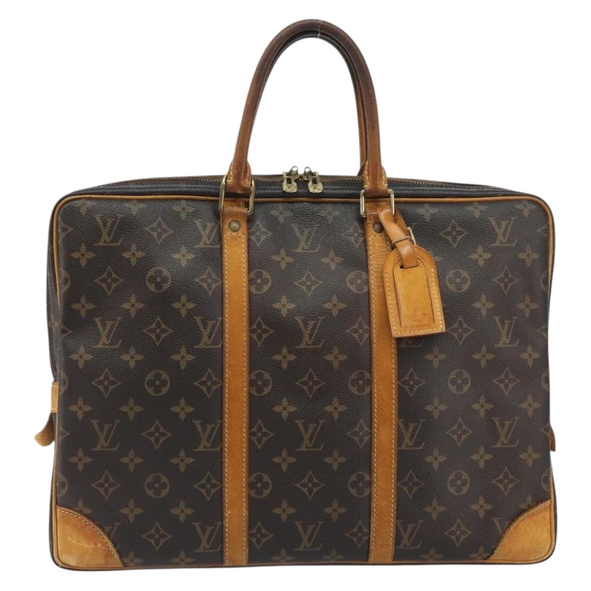 LOUIS VUITTON Monogram Porte Documents Voyage Business Bag M53361 Auth BA14552