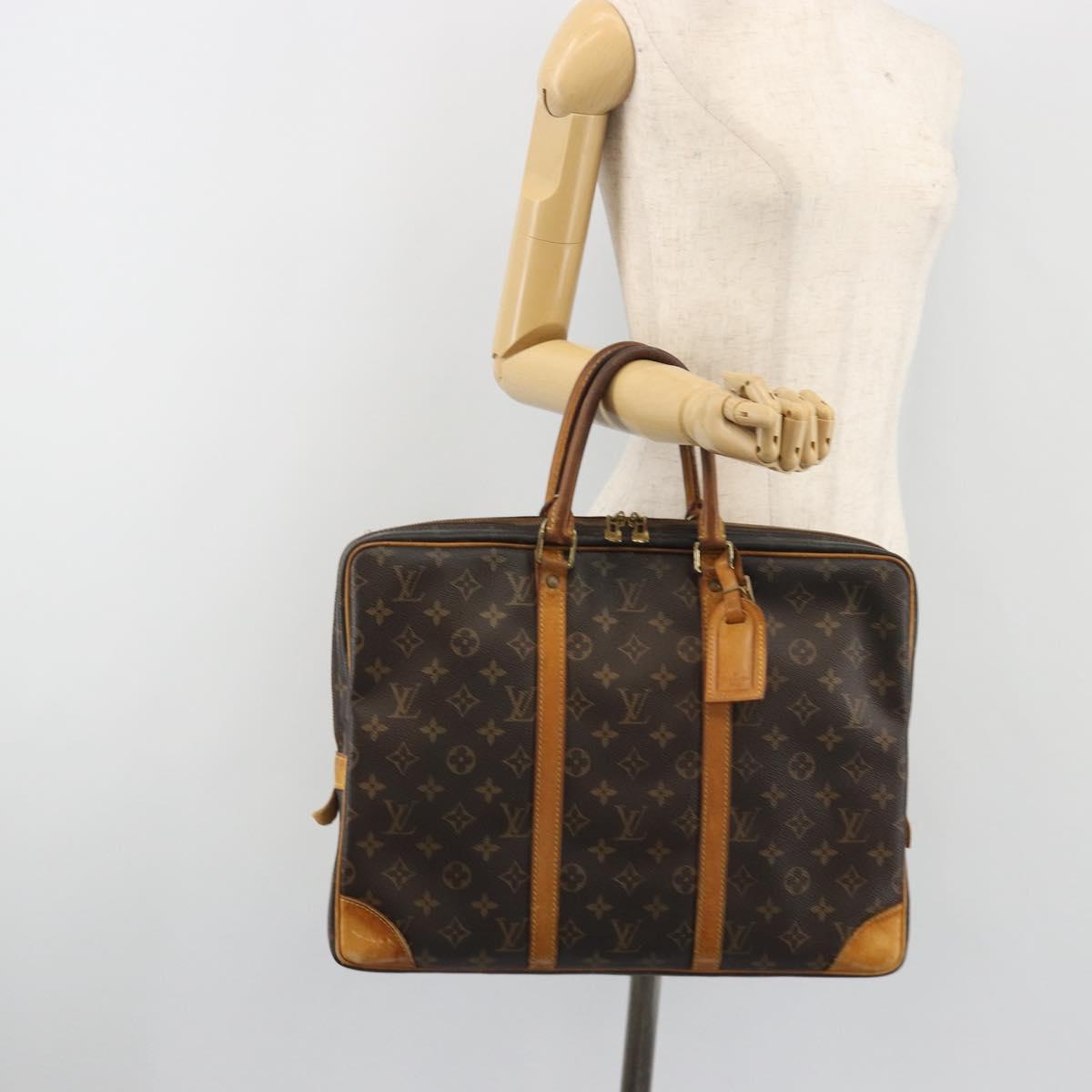 LOUIS VUITTON Monogram Porte Documents Voyage Business Bag M53361 Auth BA14552