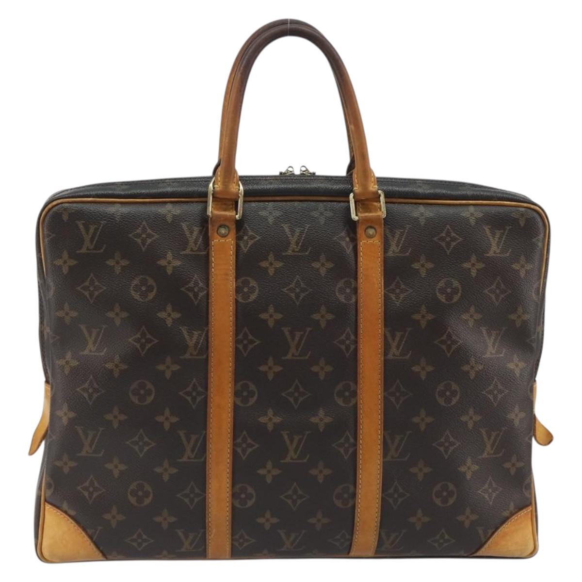 LOUIS VUITTON Monogram Porte Documents Voyage Business Bag M53361 Auth BA14552