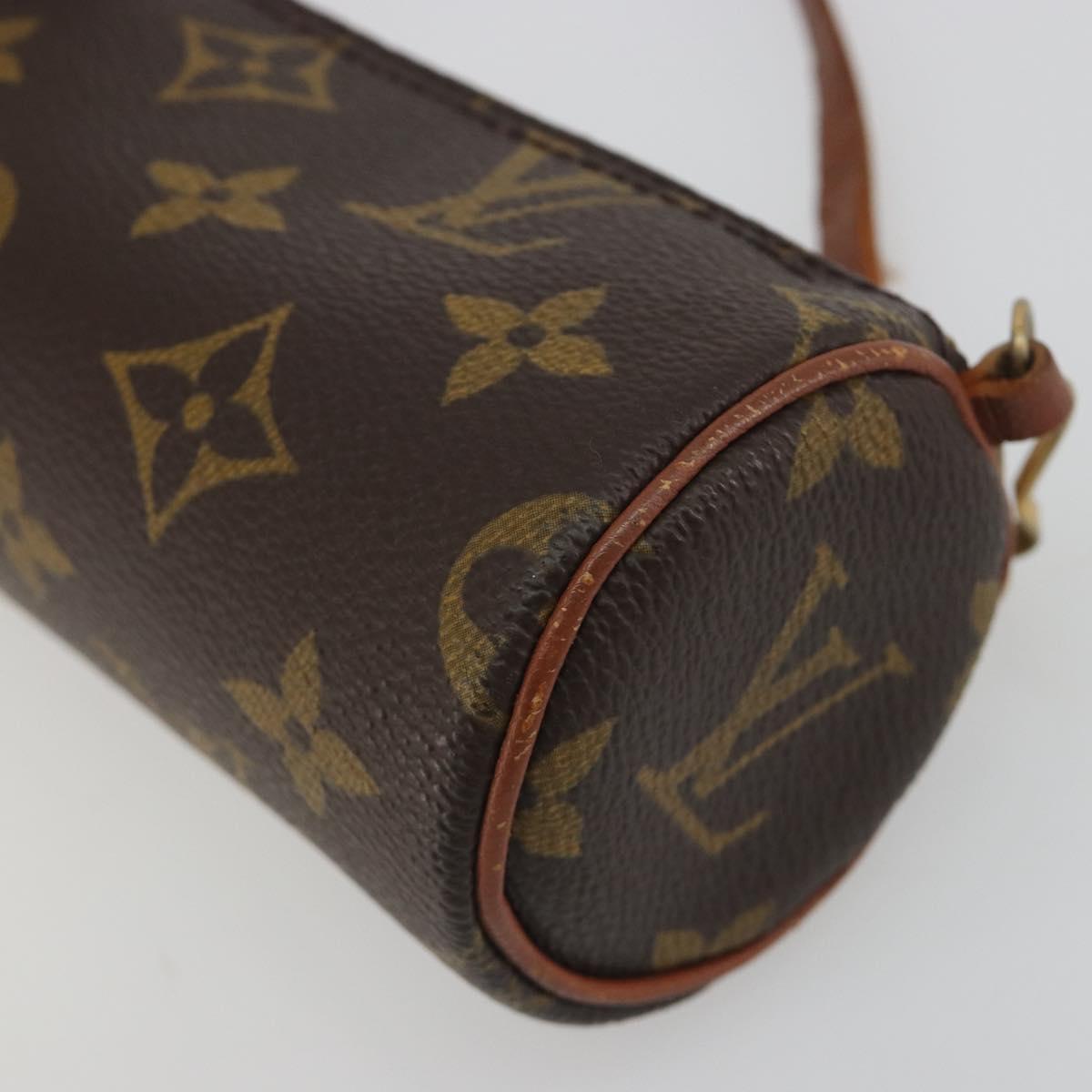 LOUIS VUITTON Monogram Papillon Pouch LV Auth BA14554