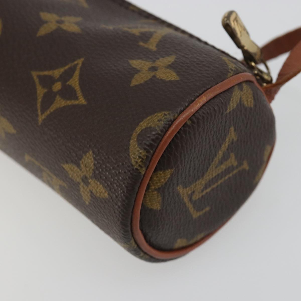 LOUIS VUITTON Monogram Papillon Pouch LV Auth BA14554
