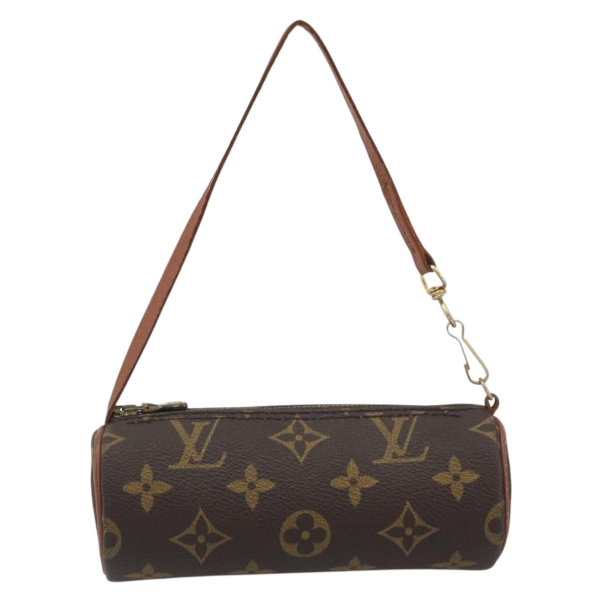 LOUIS VUITTON Monogram Papillon Pouch LV Auth BA14554