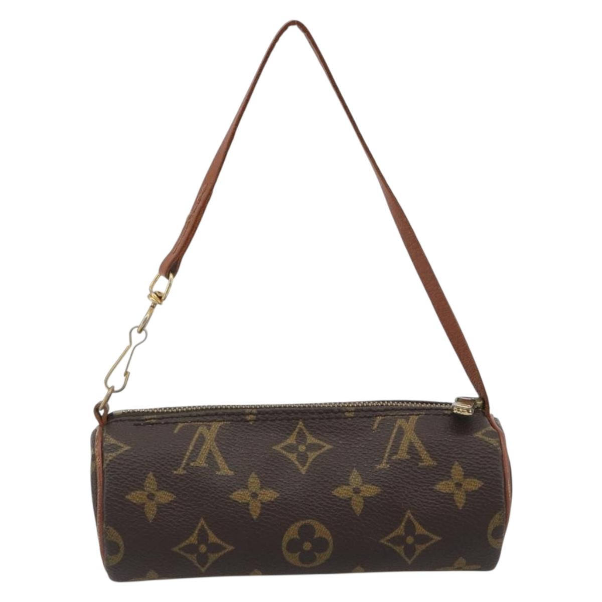 LOUIS VUITTON Monogram Papillon Pouch LV Auth BA14554