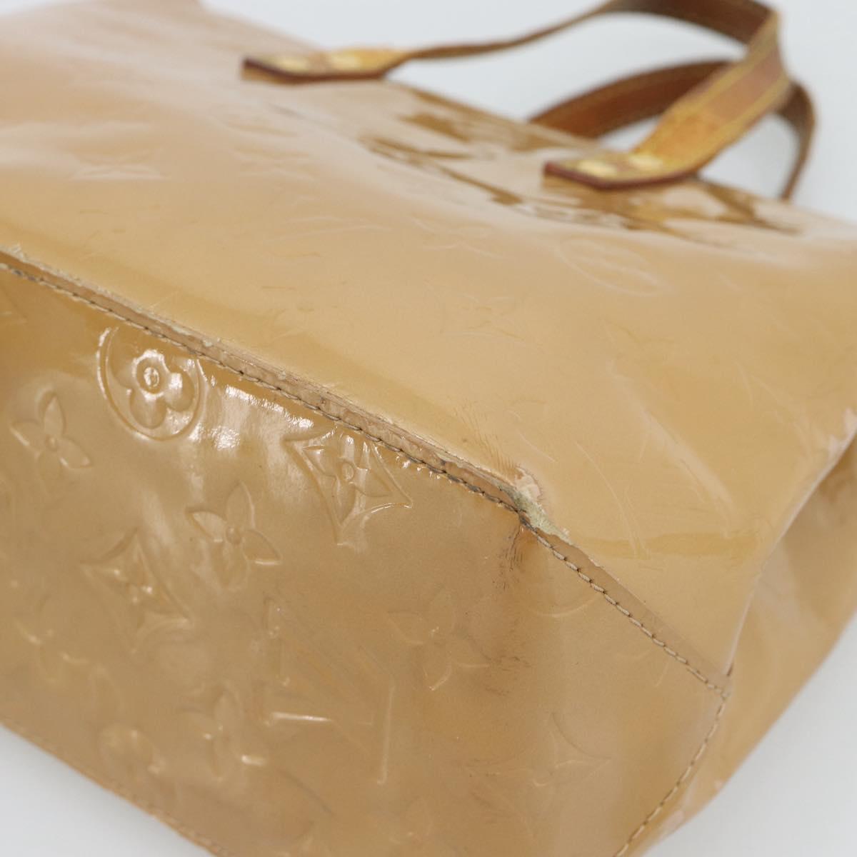 LOUIS VUITTON Monogram Vernis Reade PM Hand Bag Rose Florentine LV Auth BA14574