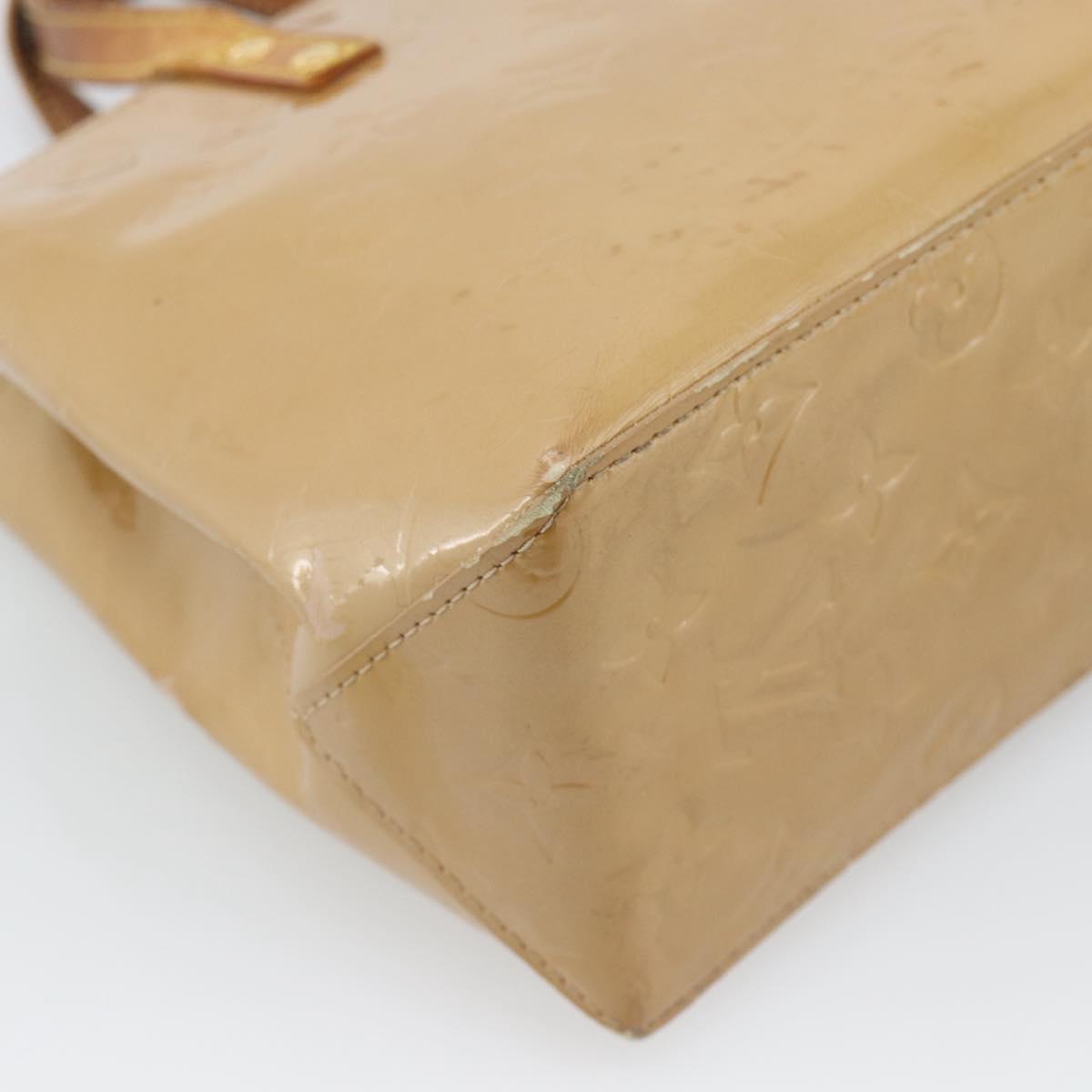 LOUIS VUITTON Monogram Vernis Reade PM Hand Bag Rose Florentine LV Auth BA14574