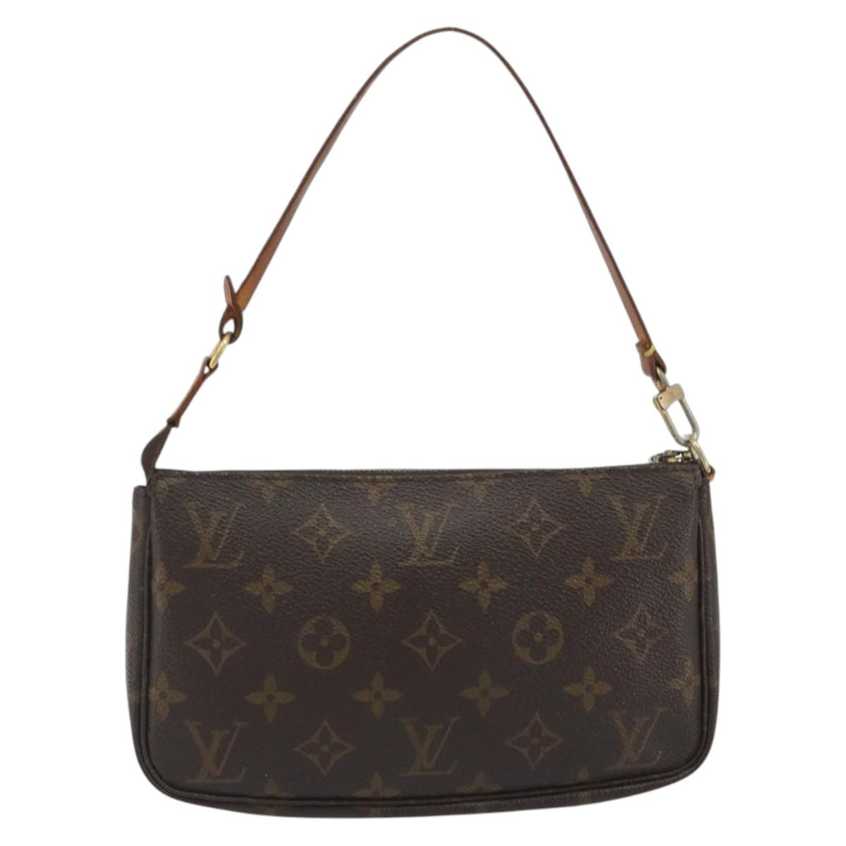 LOUIS VUITTON Monogram Pochette Accessoires Pouch M51980 LV Auth BA14577
