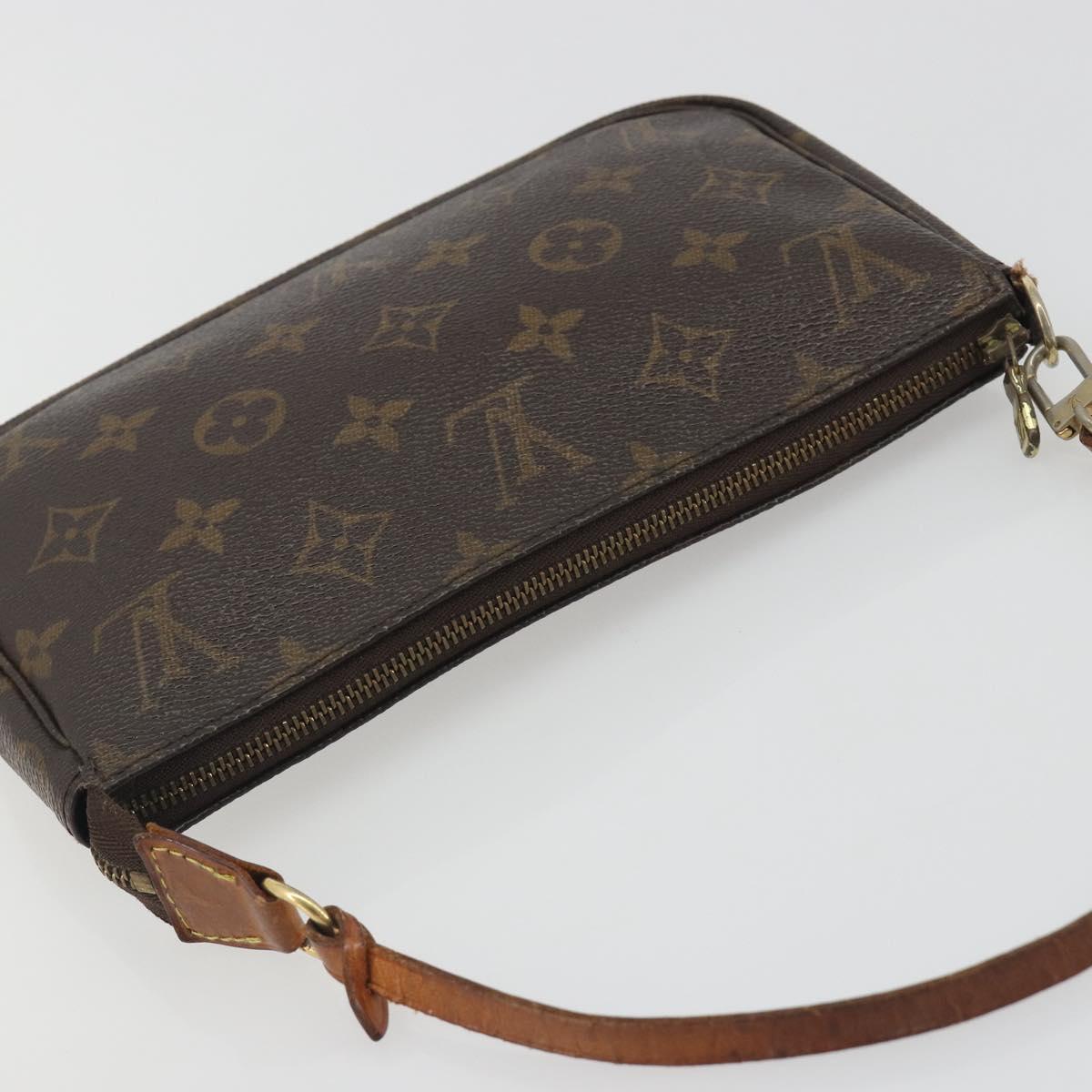 LOUIS VUITTON Monogram Pochette Accessoires Pouch M51980 LV Auth BA14577