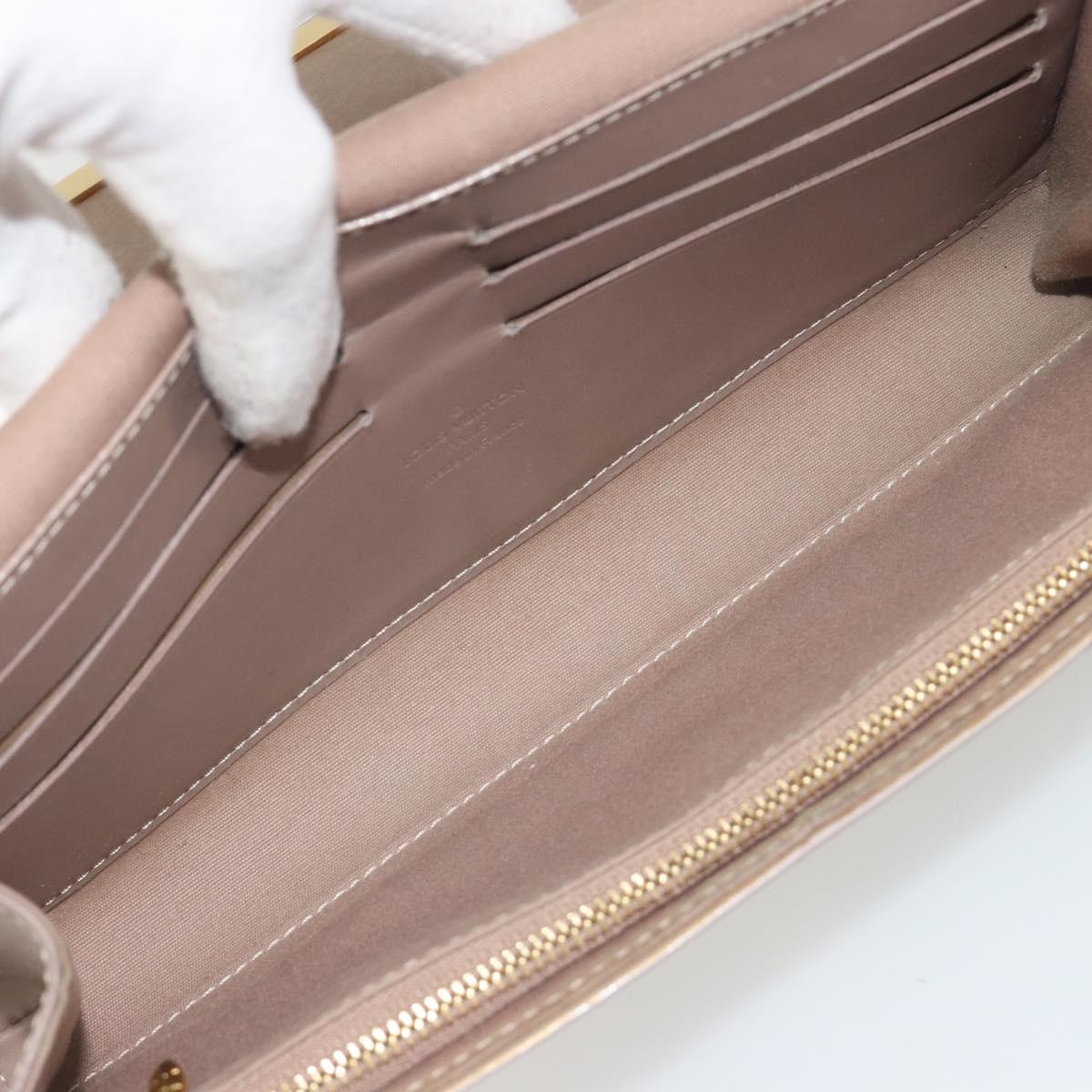 LOUIS VUITTON Monogram Vernis Rossmore MM Rose Velur M91589 LV Auth BA14592