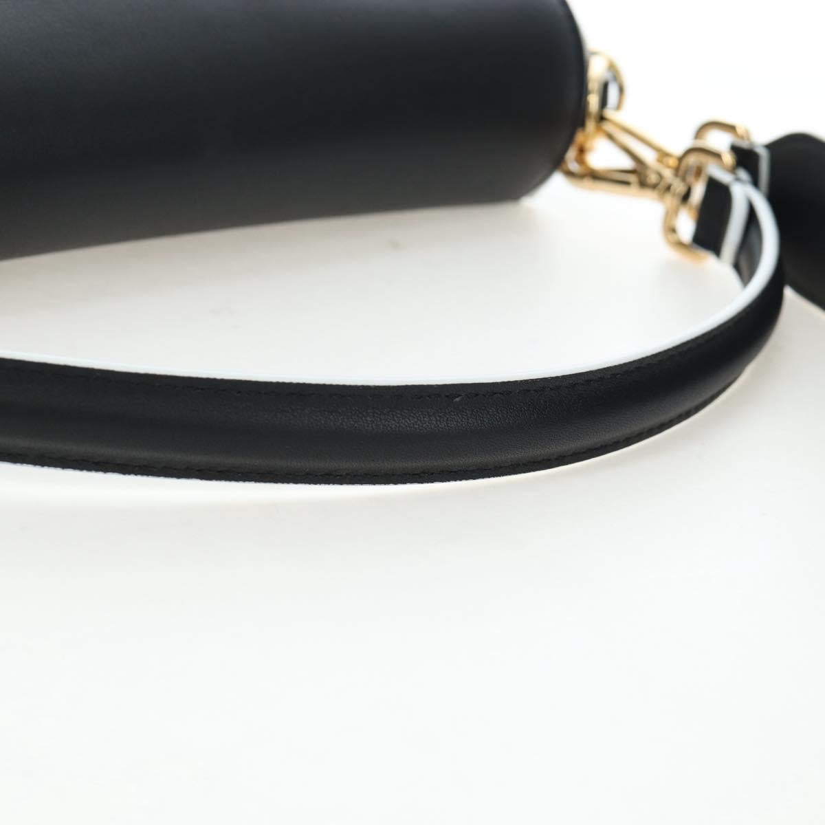 FENDI Bugs Monster Mamma Baguette Leather 2way Black 8BR600 Auth BA14594SAM