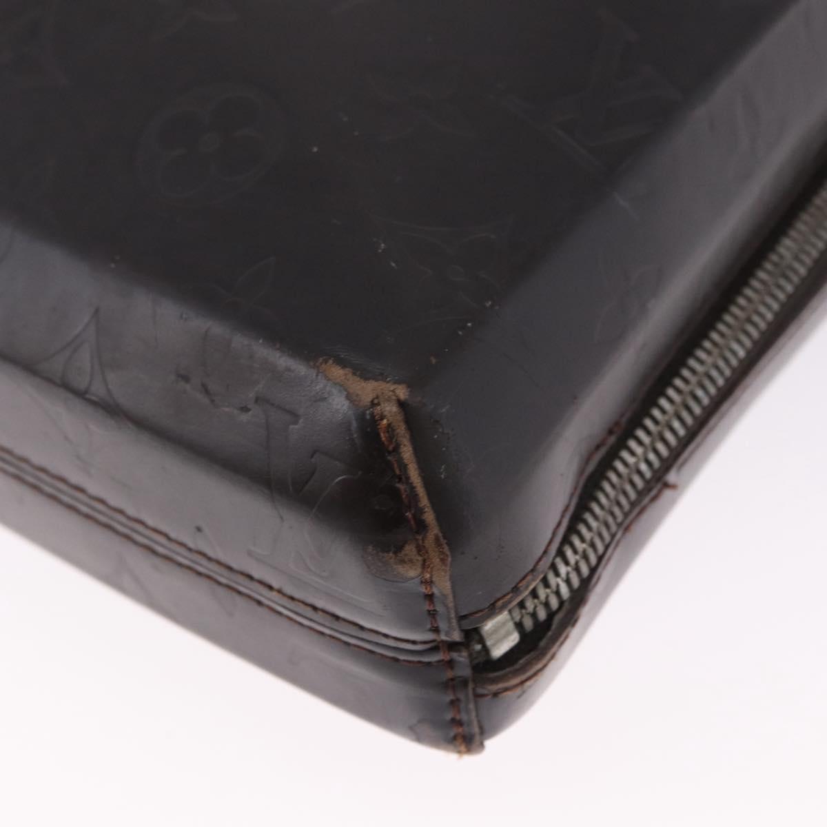 LOUIS VUITTON Monogram Grasse Erwin Hand Bag Brown Cafe M46580 LV Auth BA14595