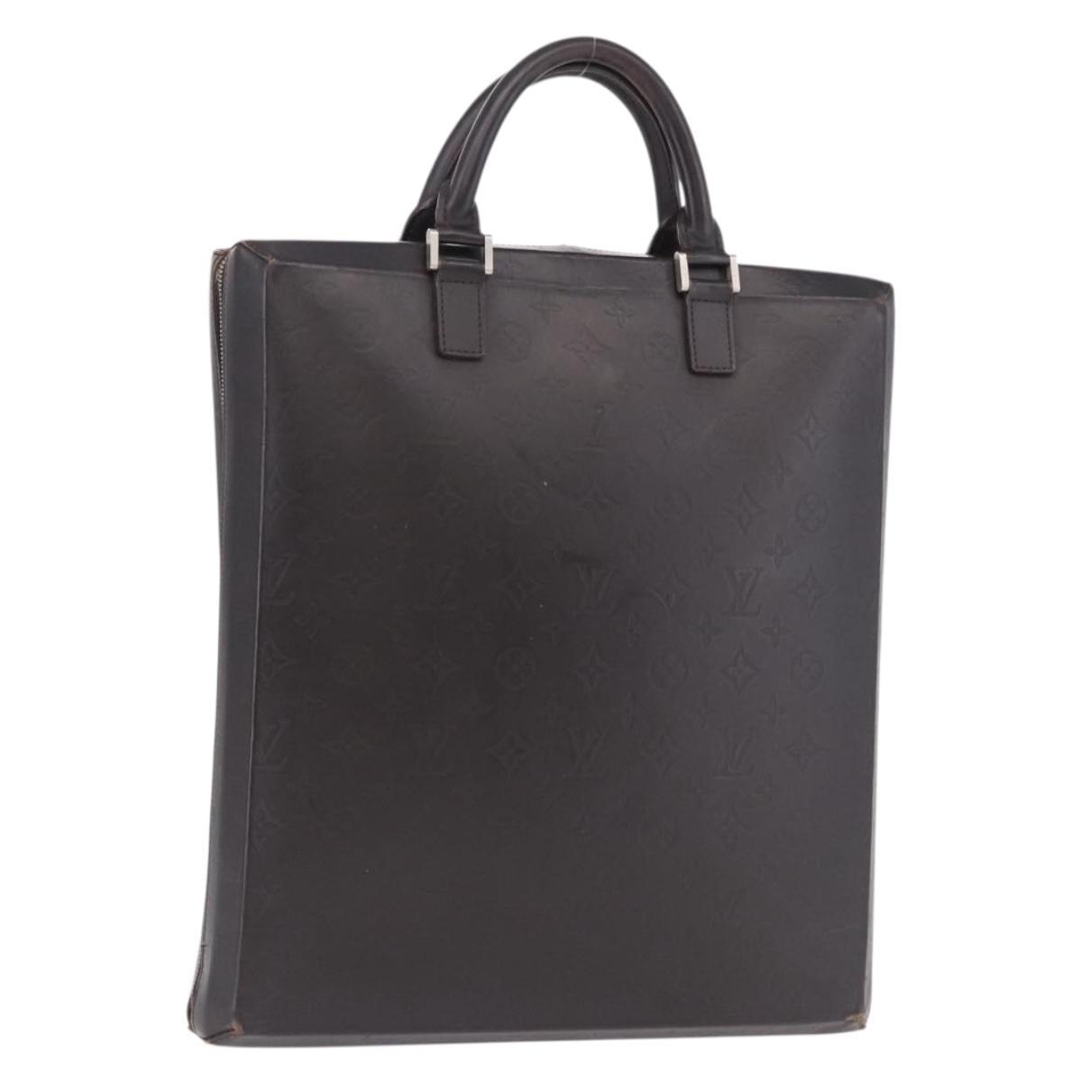 LOUIS VUITTON Monogram Grasse Erwin Hand Bag Brown Cafe M46580 LV Auth BA14595