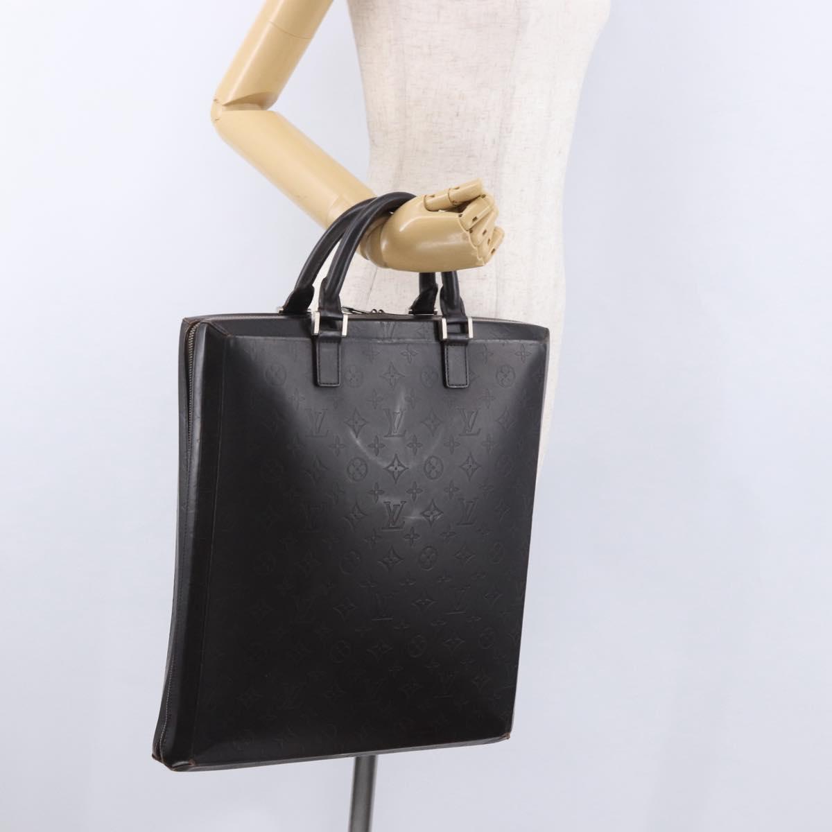 LOUIS VUITTON Monogram Grasse Erwin Hand Bag Brown Cafe M46580 LV Auth BA14595