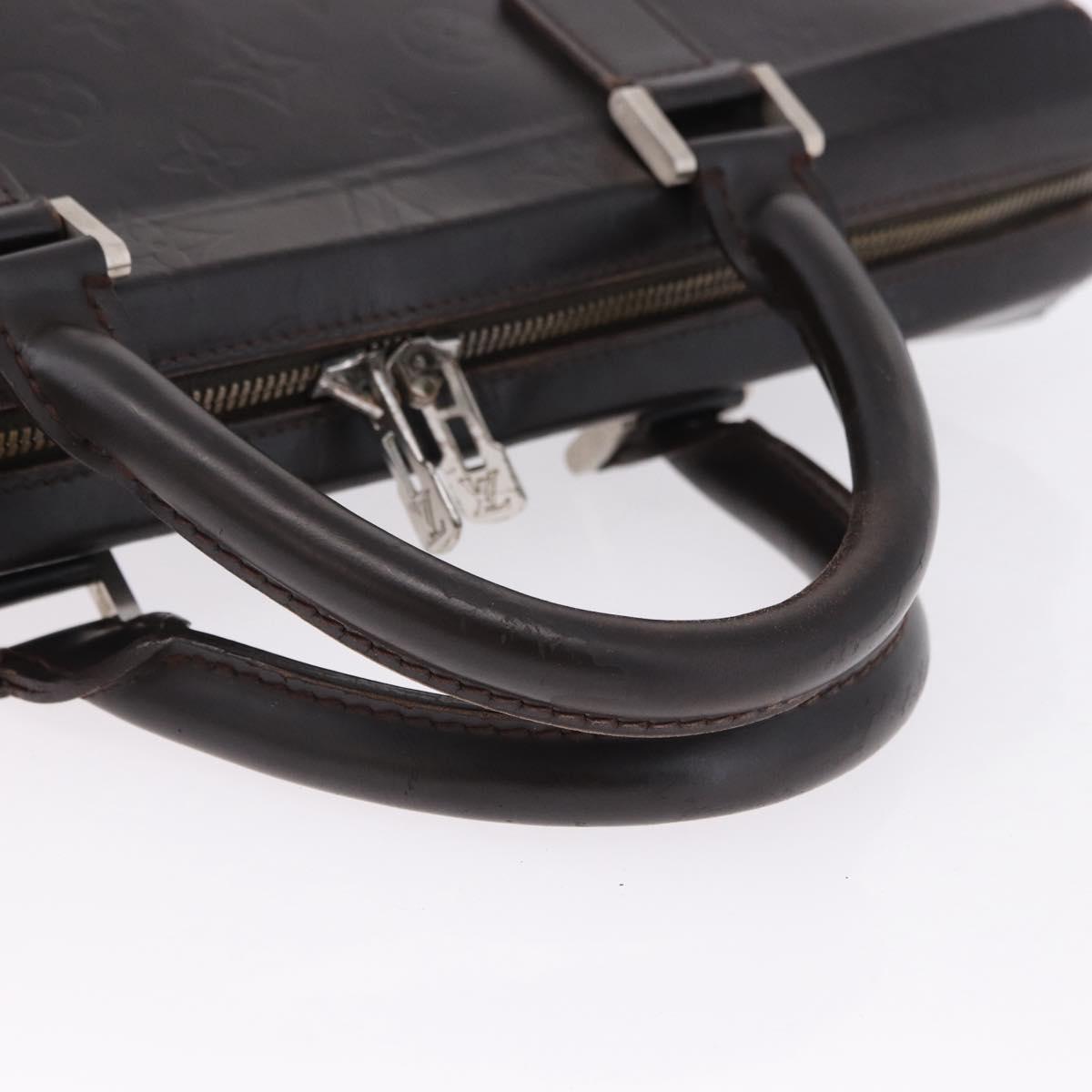 LOUIS VUITTON Monogram Grasse Erwin Hand Bag Brown Cafe M46580 LV Auth BA14595