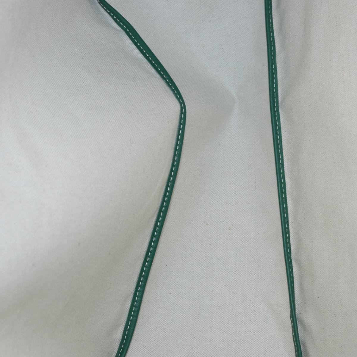 GOYARD Herringbone Saint Louis PM Tote Bag PVC Green Auth BA14601SM