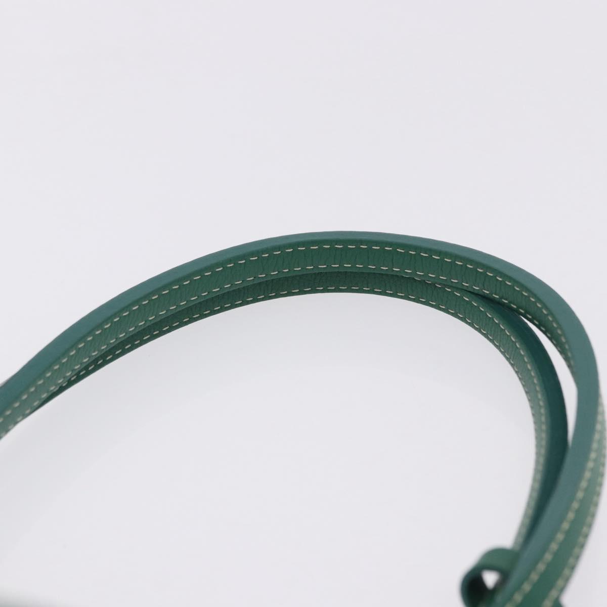 GOYARD Herringbone Saint Louis PM Tote Bag PVC Green Auth BA14601SM