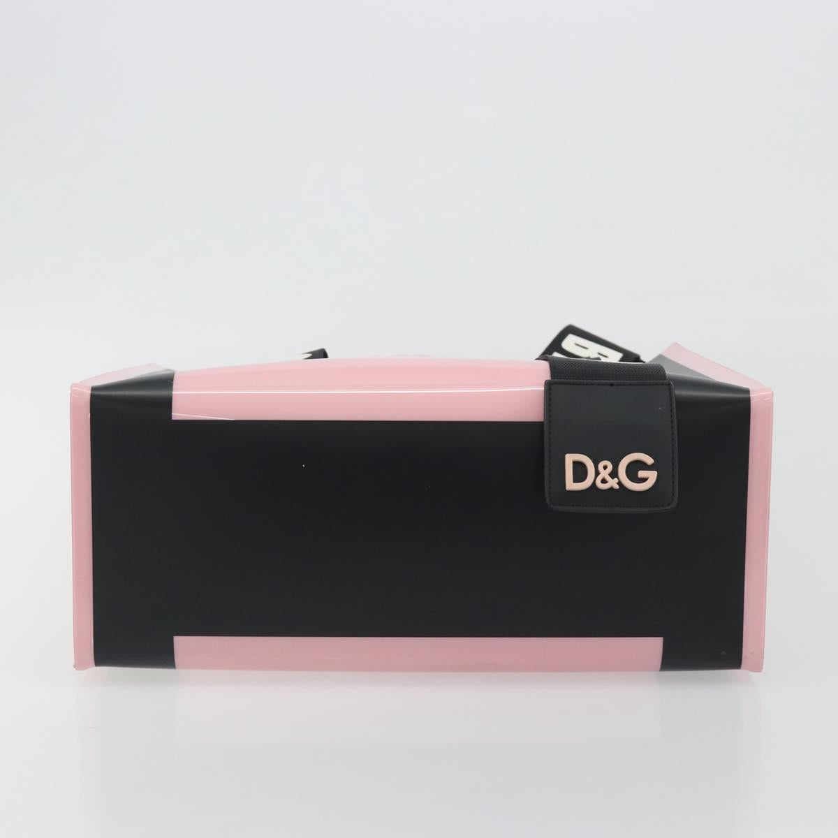 DOLCE&GABBANA Tote Bag Rubber Pink Black Auth BA14603M