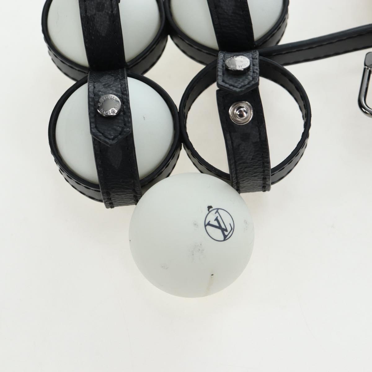 LOUIS VUITTON Monogram Eclipse Set Ping Pong James Club Case LV Auth BA14606SM
