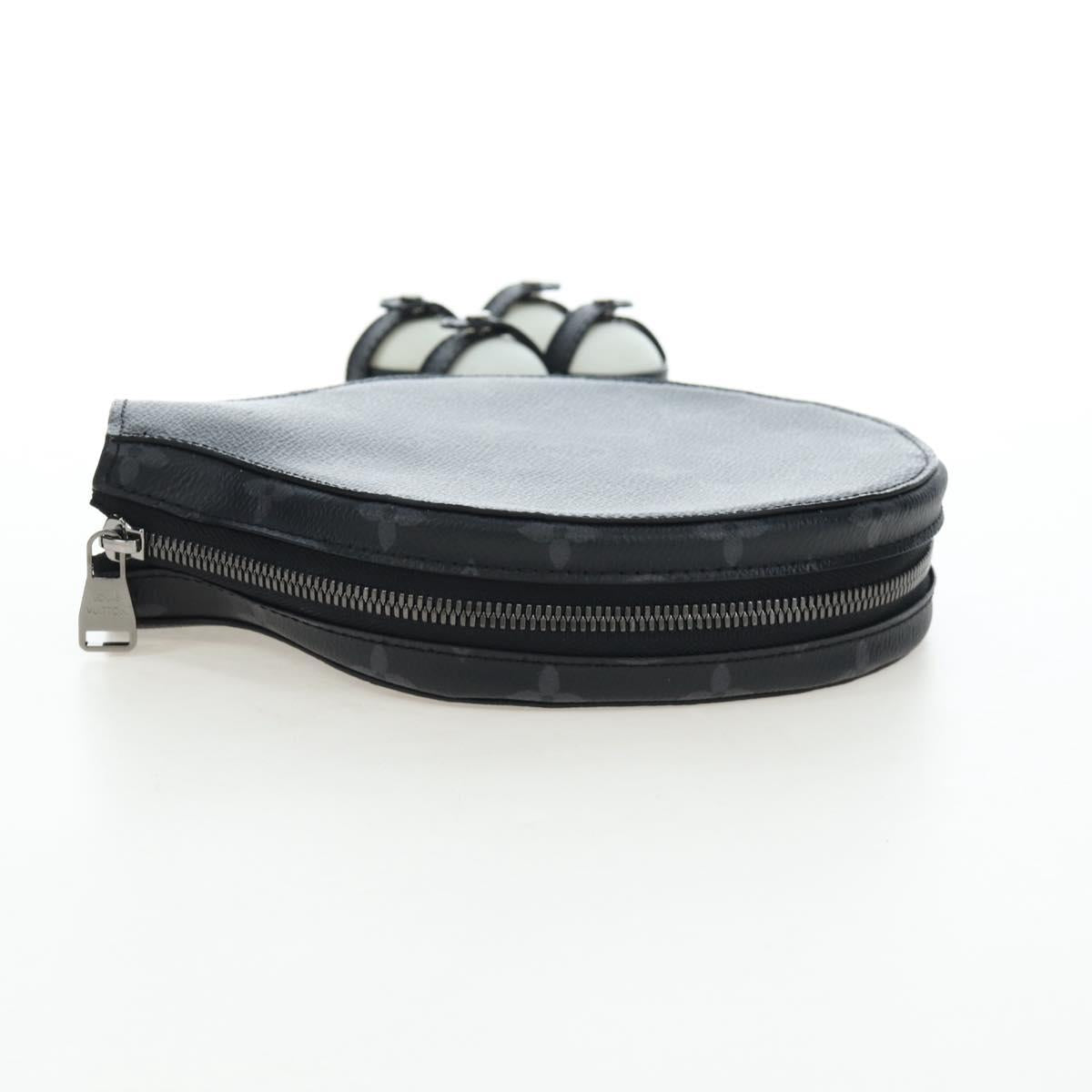 LOUIS VUITTON Monogram Eclipse Set Ping Pong James Club Case LV Auth BA14606SM