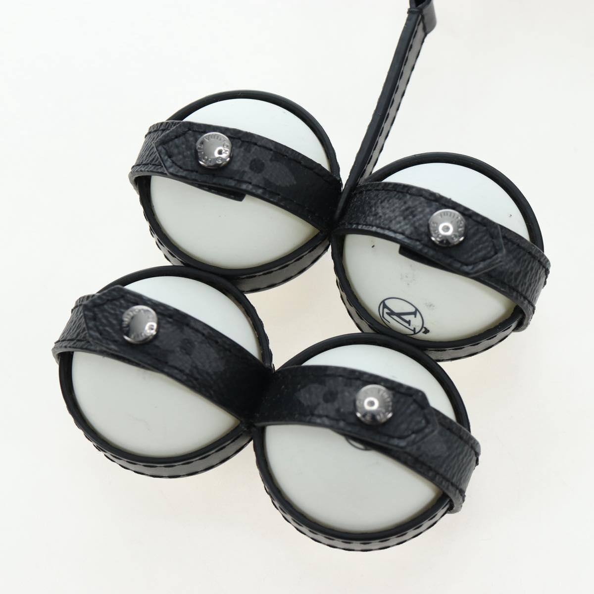LOUIS VUITTON Monogram Eclipse Set Ping Pong James Club Case LV Auth BA14606SM