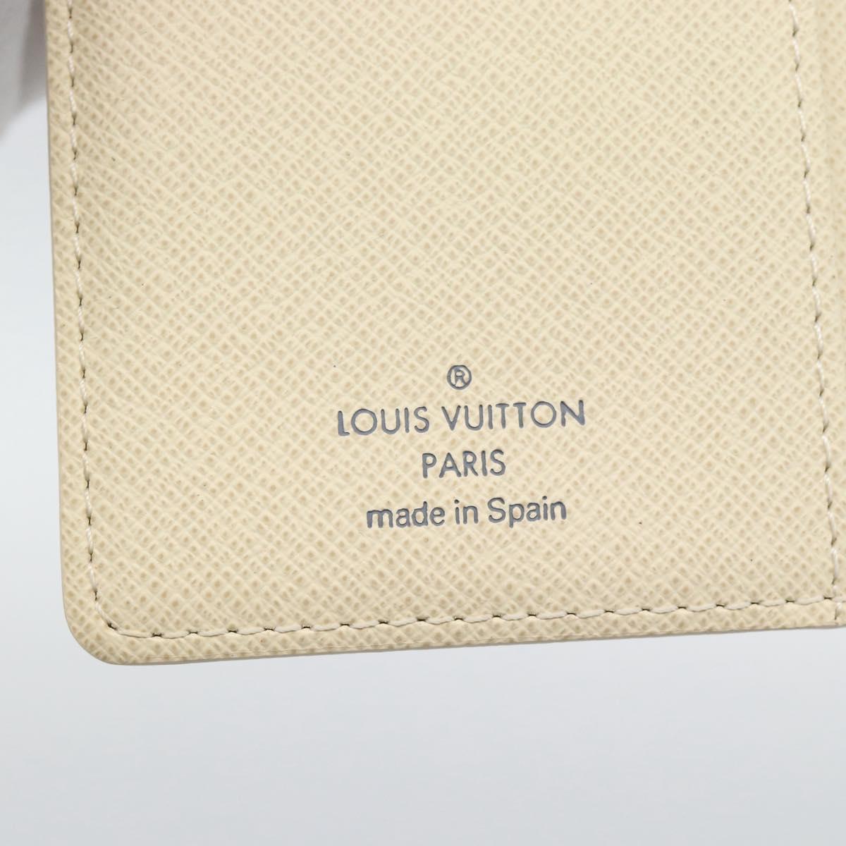 LOUIS VUITTON Damier Azur Agenda PM Day Planner Cover R20706 LV Auth BA14612V