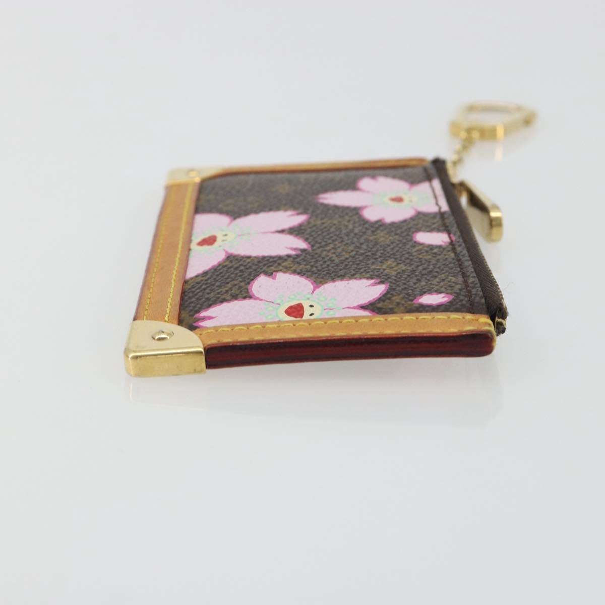 LOUIS VUITTON Monogram Cherry Blossom Pochette Cles Purse M92015 Auth BA14614A
