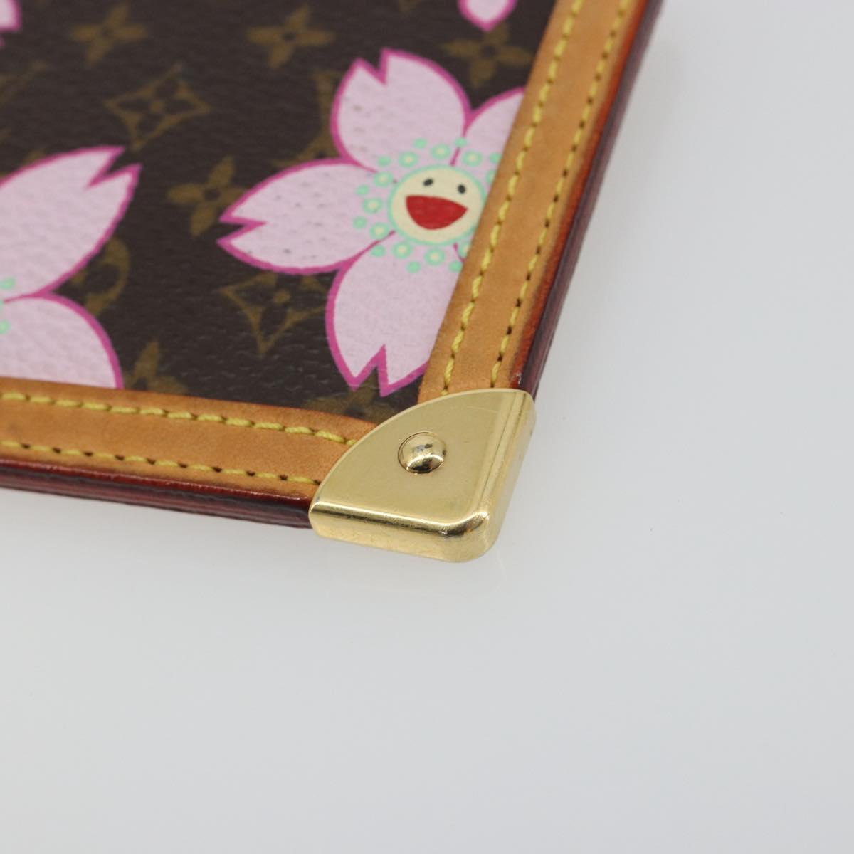 LOUIS VUITTON Monogram Cherry Blossom Pochette Cles Purse M92015 Auth BA14614A