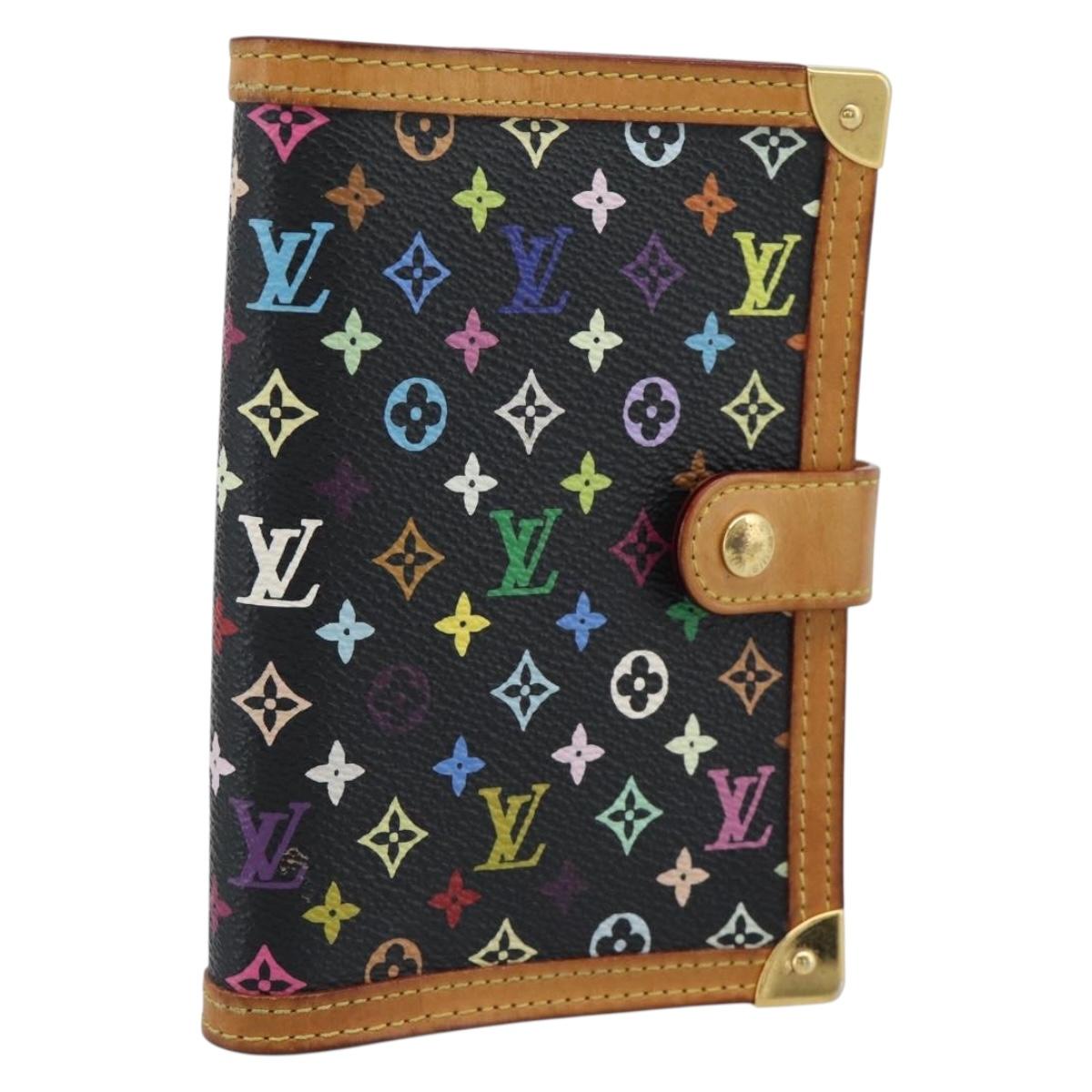 LOUIS VUITTON Monogram Multicolor Agenda PM Planner Cover R20895 LV Auth BA14615