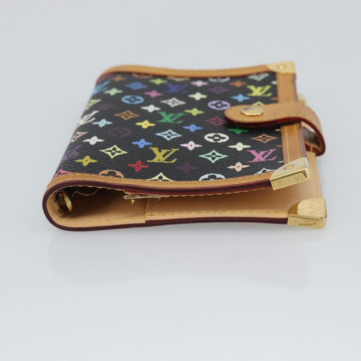 LOUIS VUITTON Monogram Multicolor Agenda PM Planner Cover R20895 LV Auth BA14615