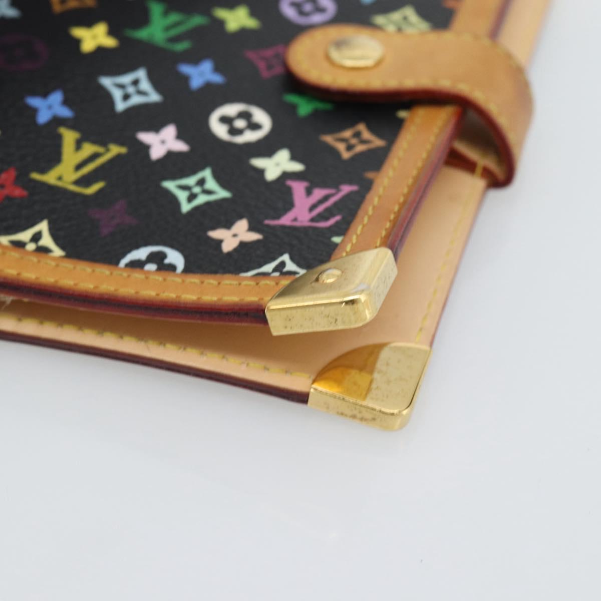 LOUIS VUITTON Monogram Multicolor Agenda PM Planner Cover R20895 LV Auth BA14615