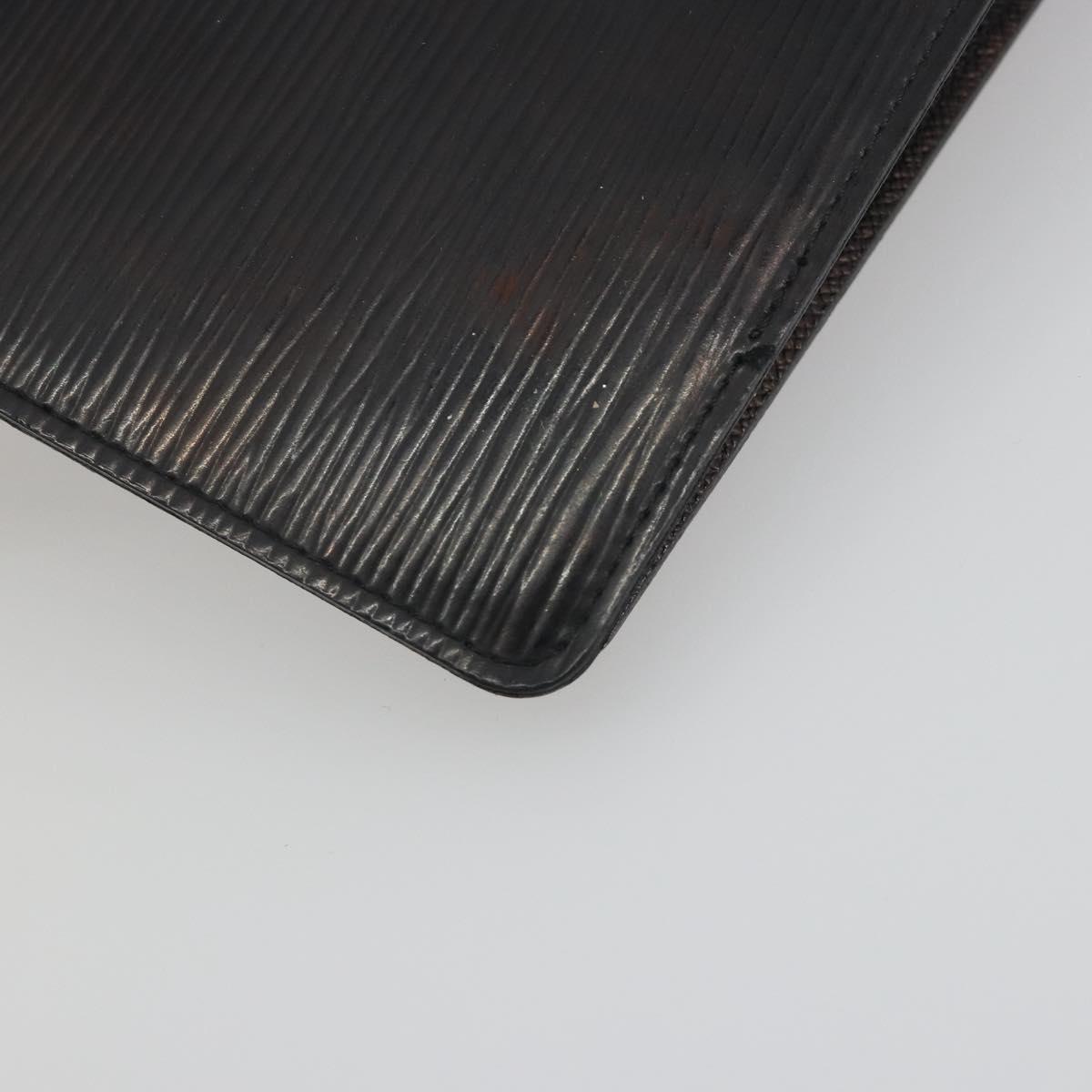 LOUIS VUITTON Epi Electric Agenda MM Day Planner Cover Black R2004N Auth BA14616