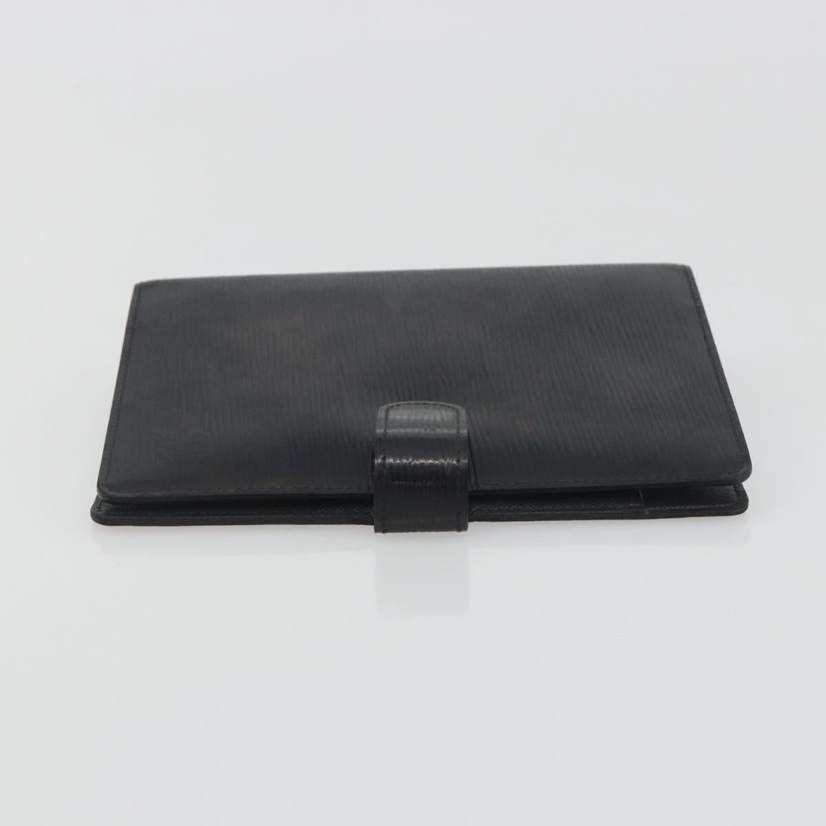 LOUIS VUITTON Epi Electric Agenda MM Day Planner Cover Black R2004N Auth BA14616
