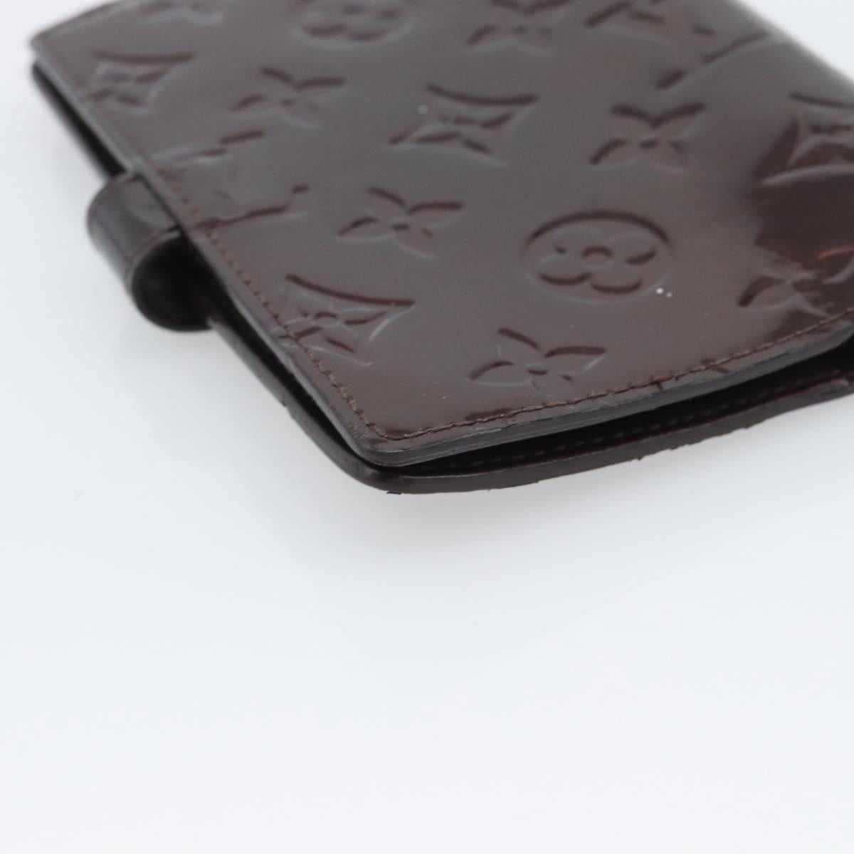 LOUIS VUITTON Monogram Vernis Agenda PM Cover Amarante R21026 LV Auth BA14617