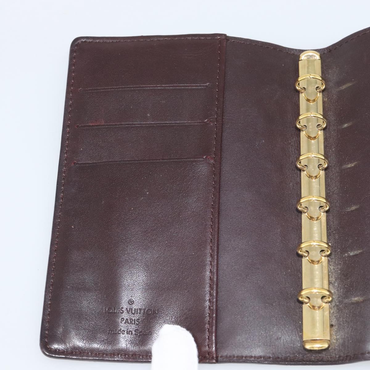 LOUIS VUITTON Monogram Vernis Agenda PM Cover Amarante R21026 LV Auth BA14617