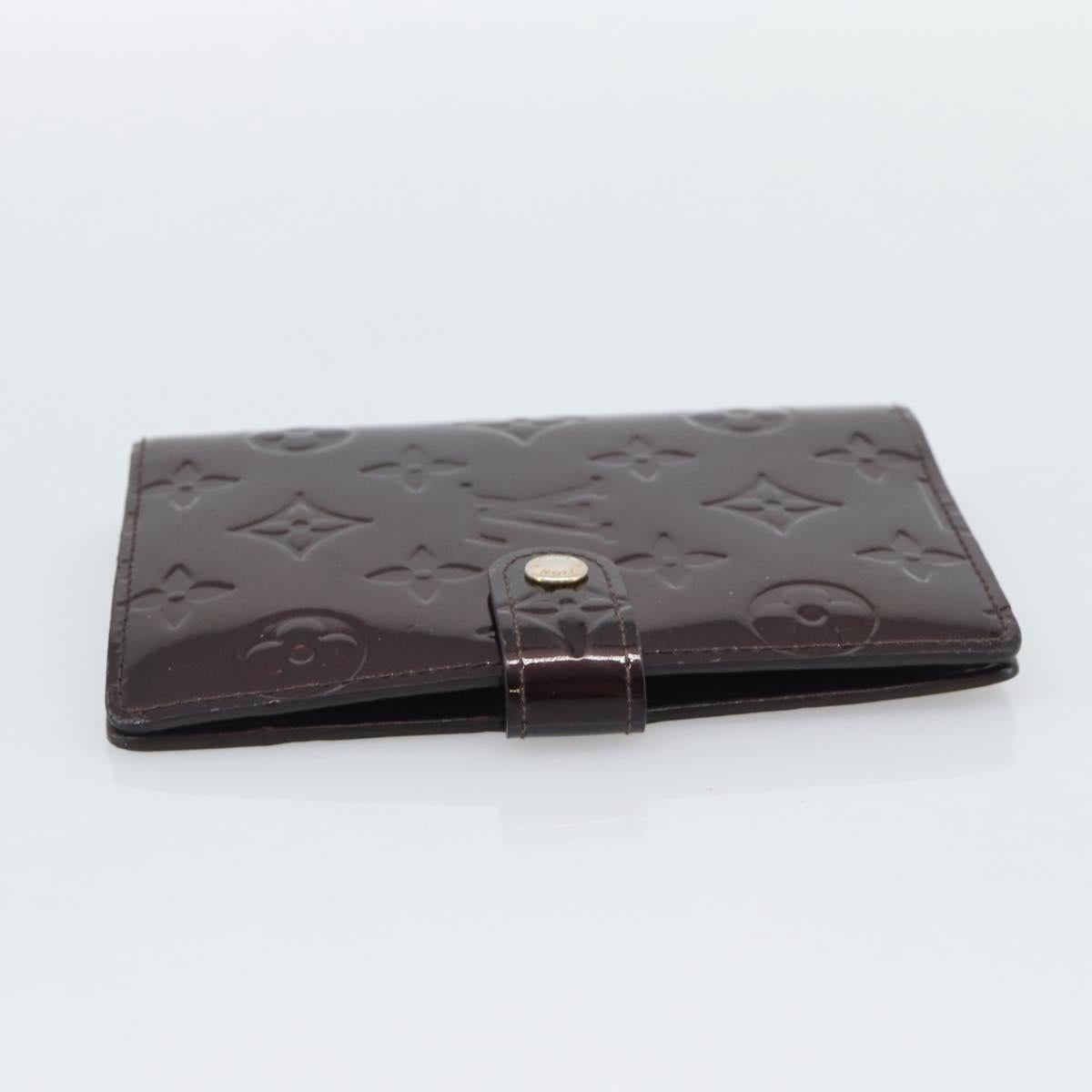 LOUIS VUITTON Monogram Vernis Agenda PM Cover Amarante R21026 LV Auth BA14617